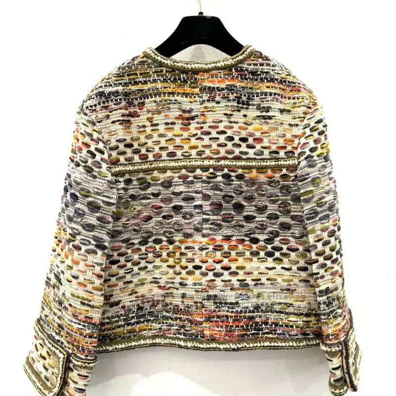 Chanel Chanel Multi-Color Cotton Women's Jacket . Size XS / US 0-2 / IT 36-38 - 4 Thumbnail