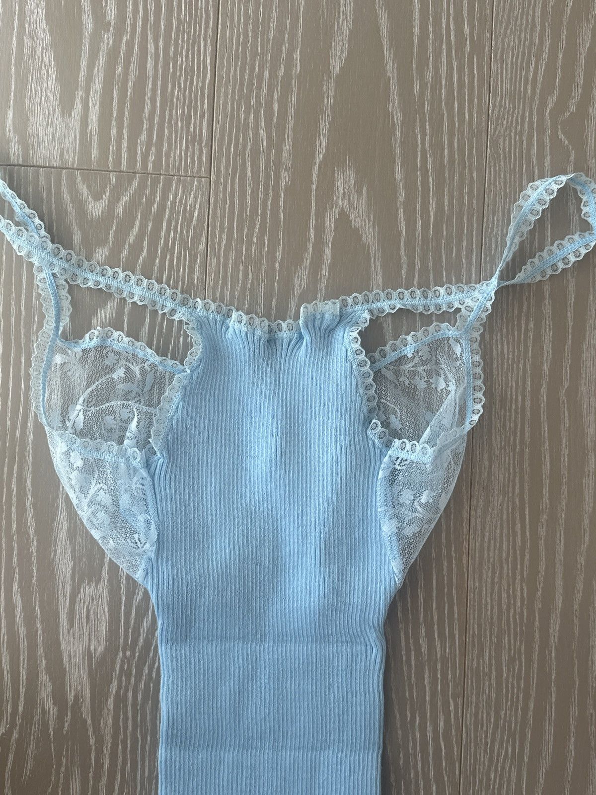 Vintage Babydoll blue lace tank top Size S / US 4 / IT 40 - 2 Thumbnail