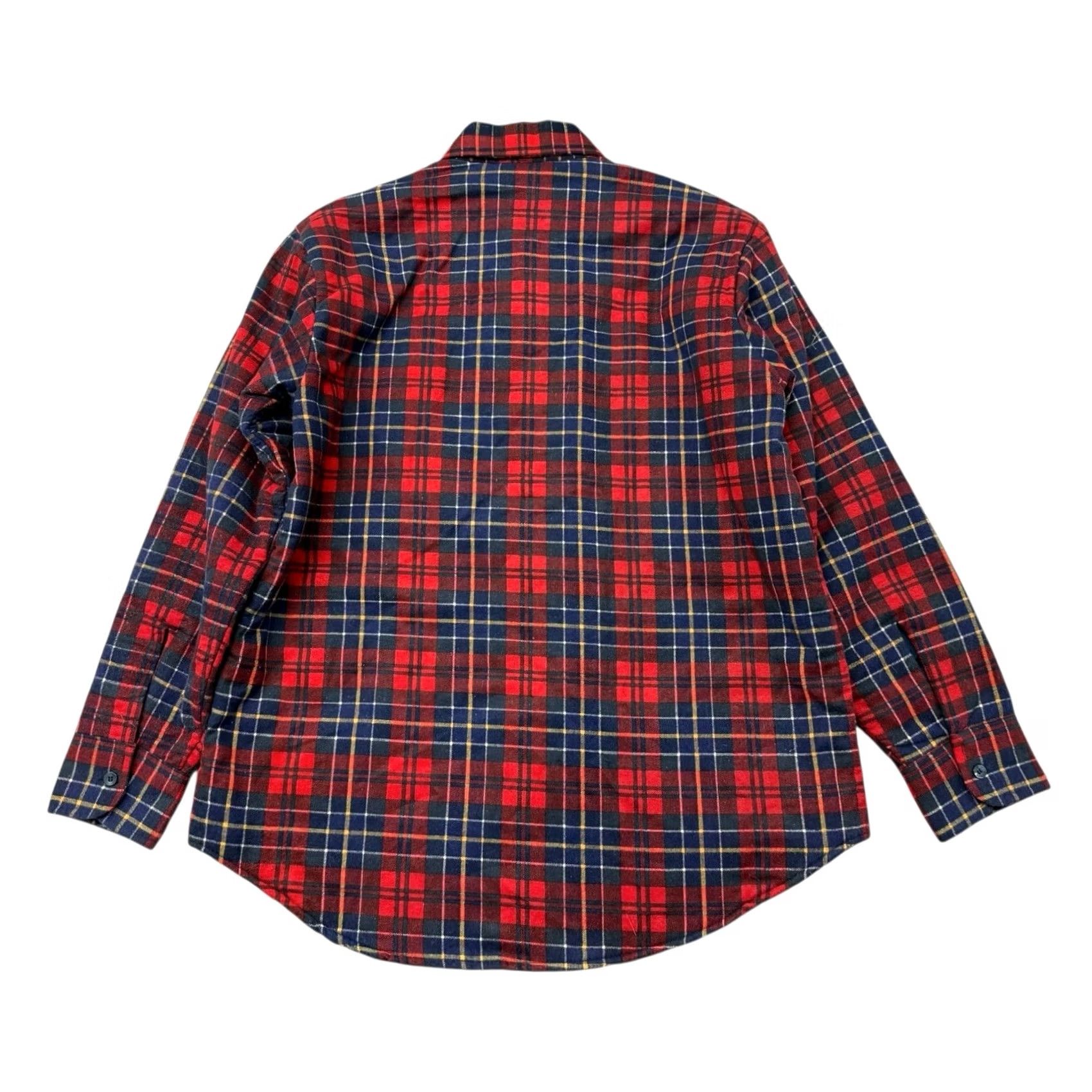 Vintage VINTAGE Big Smith Quilt Lined Flannel Jacket Shacket Plaid Men L Red 80s 90s Outdoor Hiking Walking Quilted Button Pocket Mens Size US L / EU 52-54 / 3 - 2 Thumbnail
