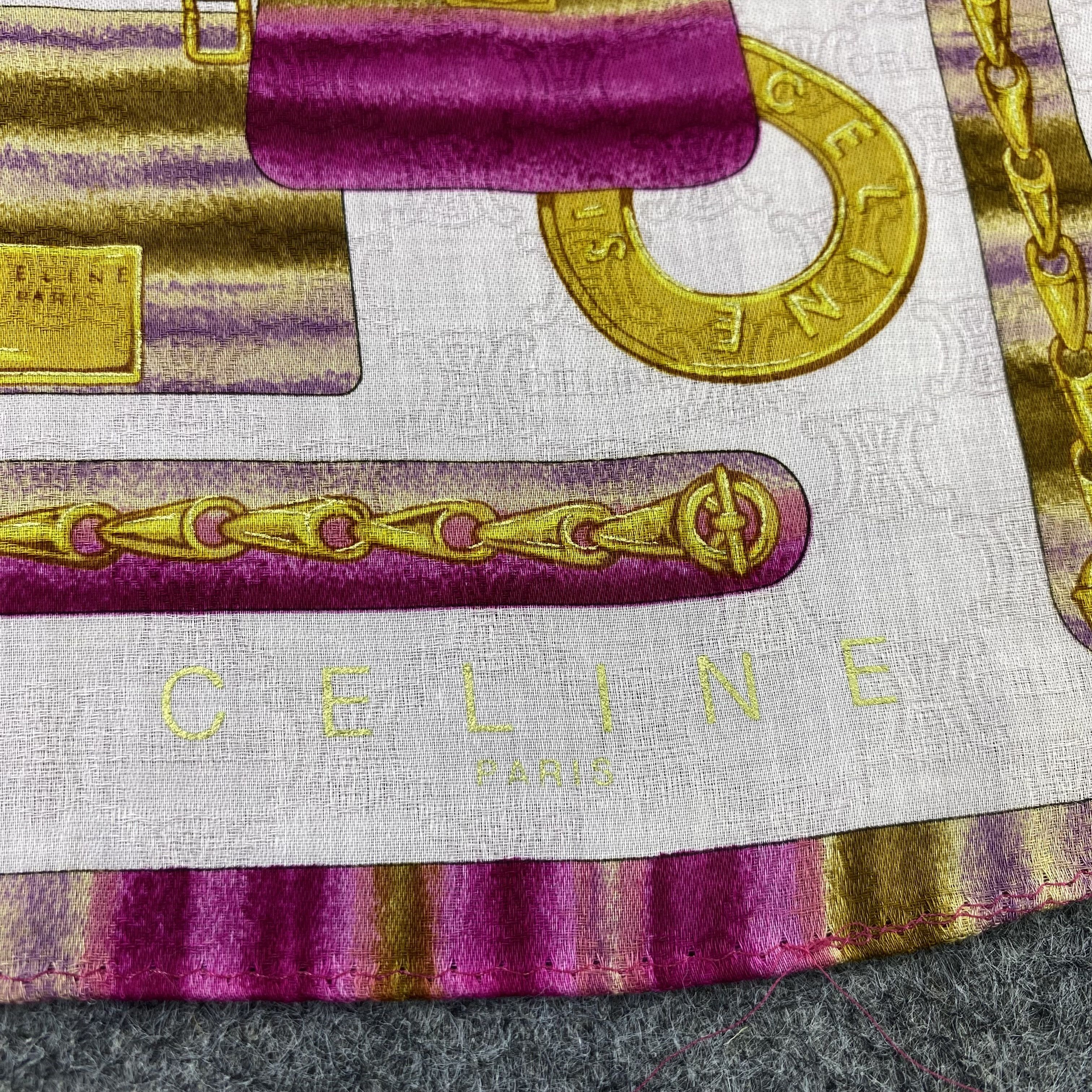 Celine Celine Handkerchief Neckerchief Bandana-B1809 Size ONE SIZE - 7 Thumbnail