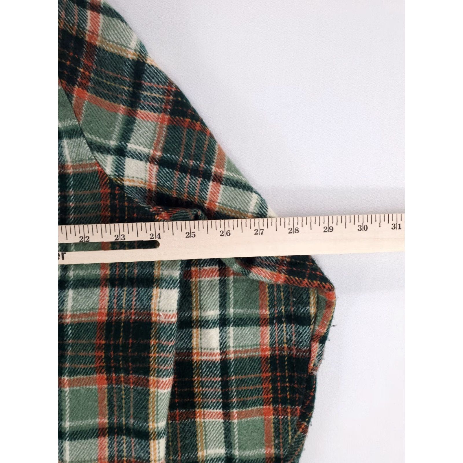 Penn VINTAGE JC Penney 70s Green Plaid Flannel Button-Up Shirt Long Sleeve Mens XL Size US XL / EU 56 / 4 - 7 Thumbnail
