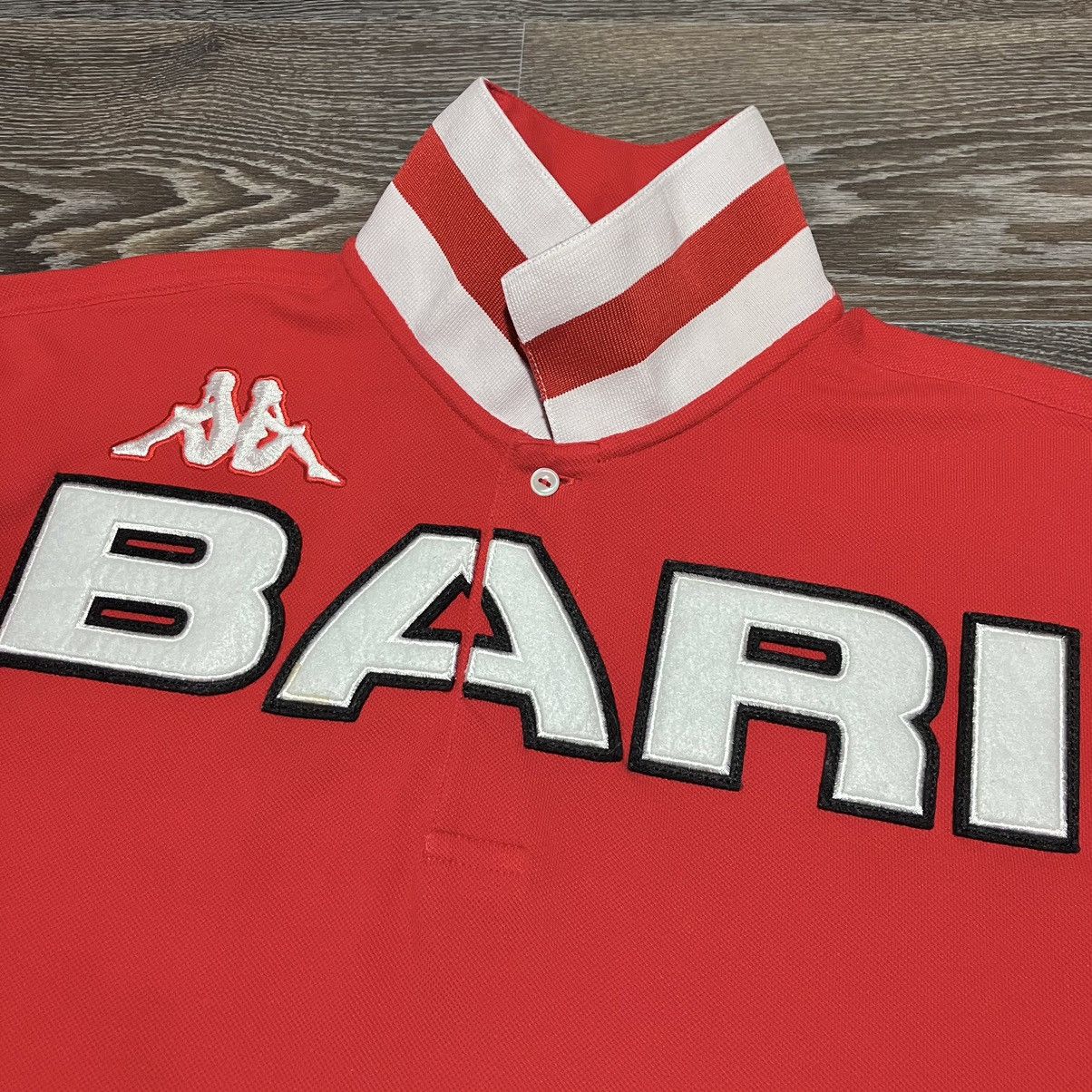 Kappa Rare Serie B SSC BARI Kappa Eroi Cotton Red Polo Shirt Size US XL / EU 56 / 4 - 6 Thumbnail