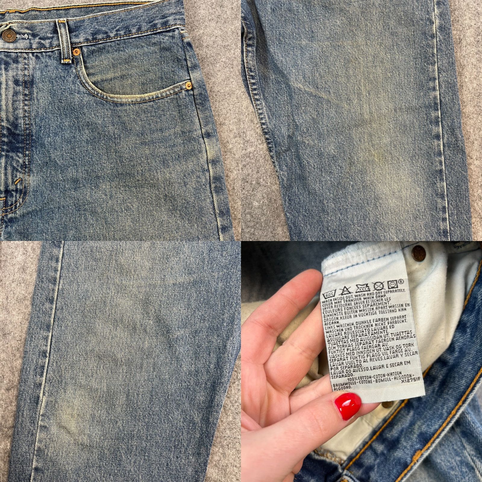 Levi's VINTAGE Levi's 615 Mens Jeans Regular Straight 36 30 Mid Blue Orange Tab 90s Men's Jeans Regular 36 Blue 5-Pocket Design Denim Cotton... Size US 36 / EU 52 - 8 Thumbnail
