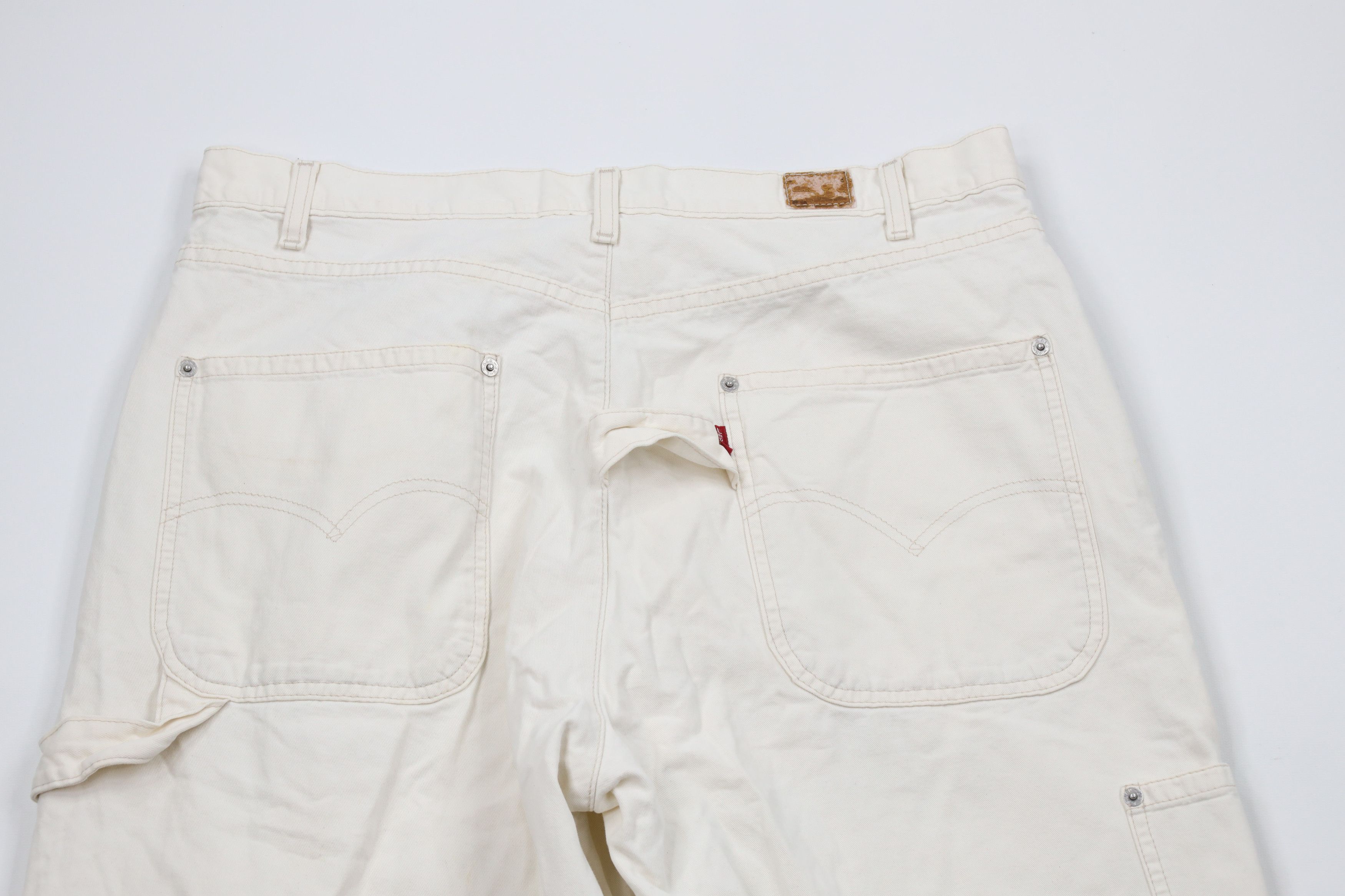 Levi's × Vintage Vintage Y2K 2000 Levis Wide Leg Carpenter Dungaree Pants Size US 36 / EU 52 - 13 Thumbnail