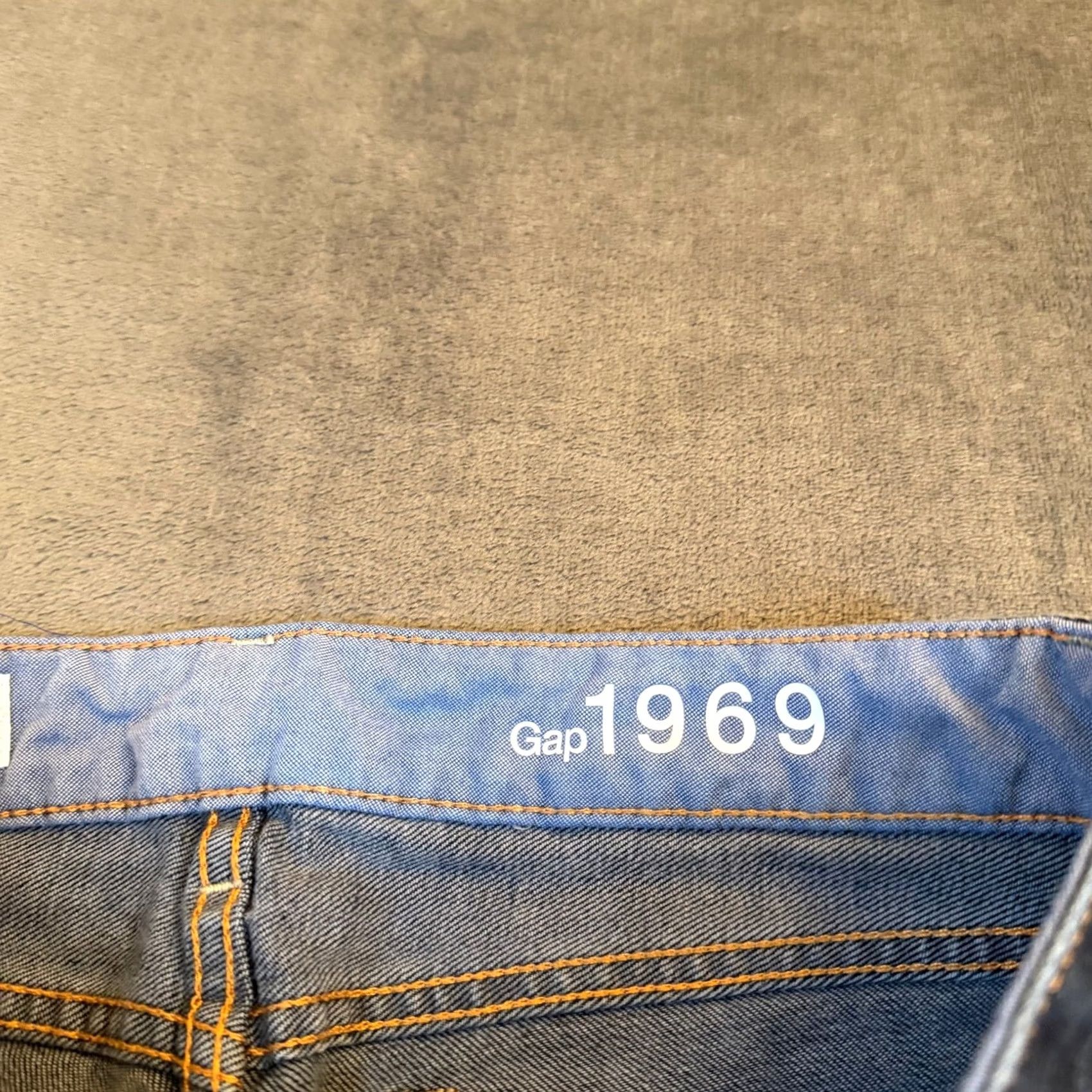 Gap Gap 1969 Always Skinny Jeans Womens 28/6 Regular Blue Dark Wash Stretch Denim 5-Pocket Logo Pockets Zip Fly Size 28" / US 6 / IT 42 - 2 Thumbnail