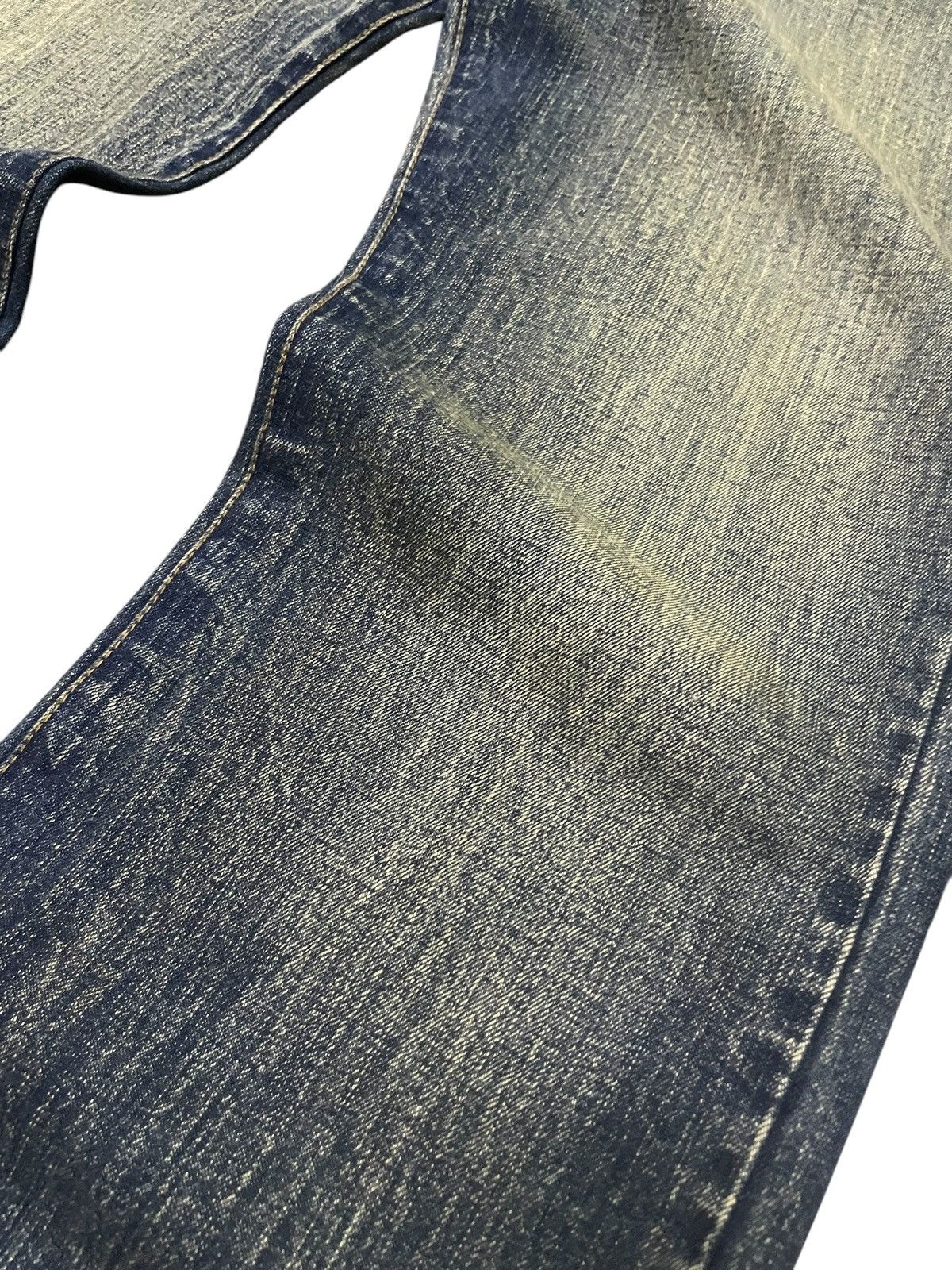 Designer × Japanese Brand Amore Puro Japan Stone Mud Wash Studded Loose Jeans Size US 30 / EU 46 - 10 Thumbnail