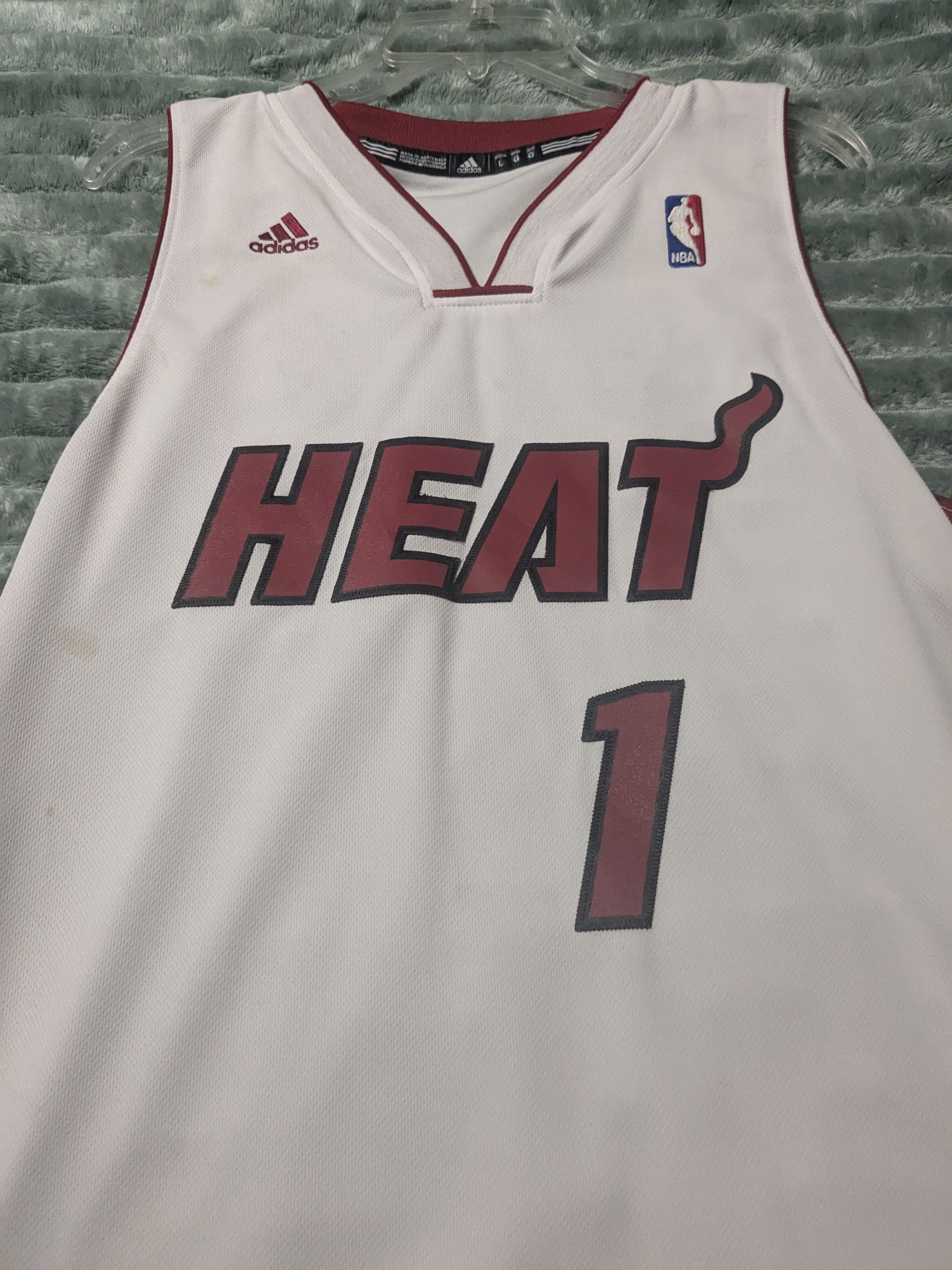 Adidas Miami heat. Chris Bosh Jersey Size US L / EU 52-54 / 3 - 3 Thumbnail