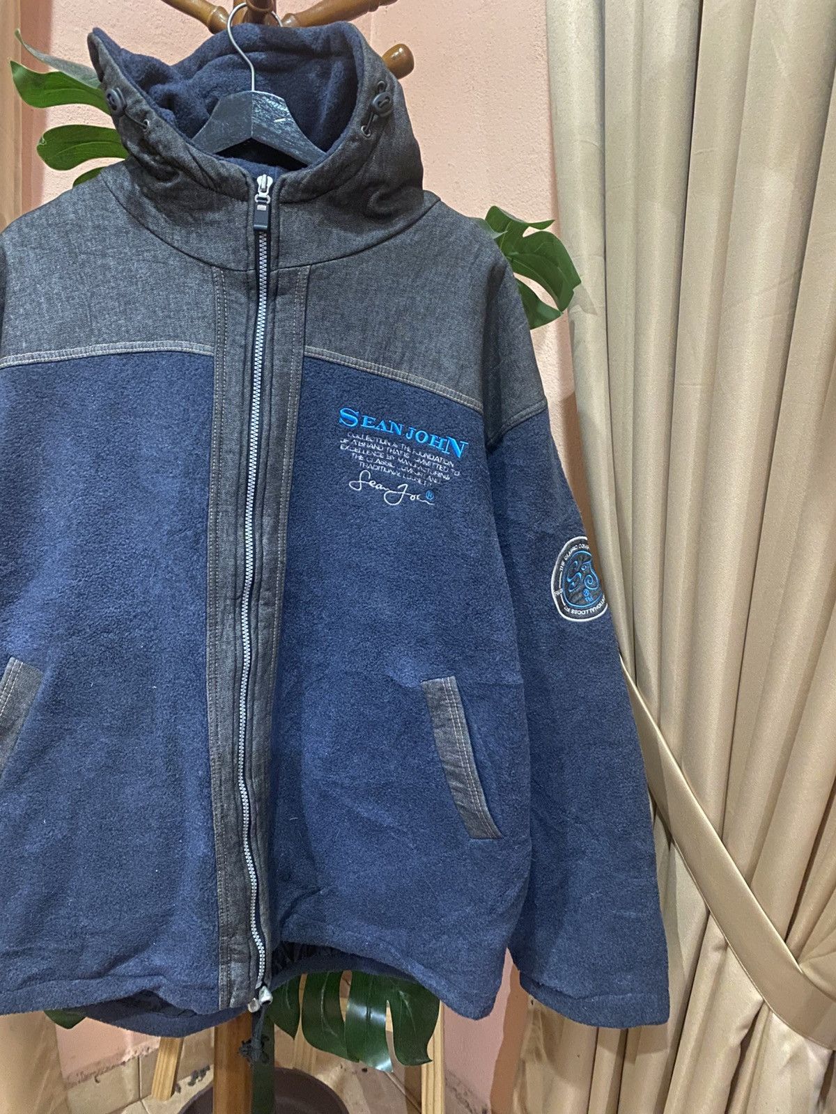 Sean John Vintage Sean John Hooded Fleece Jacket Made in Korea Size US XL / EU 56 / 4 - 5 Thumbnail