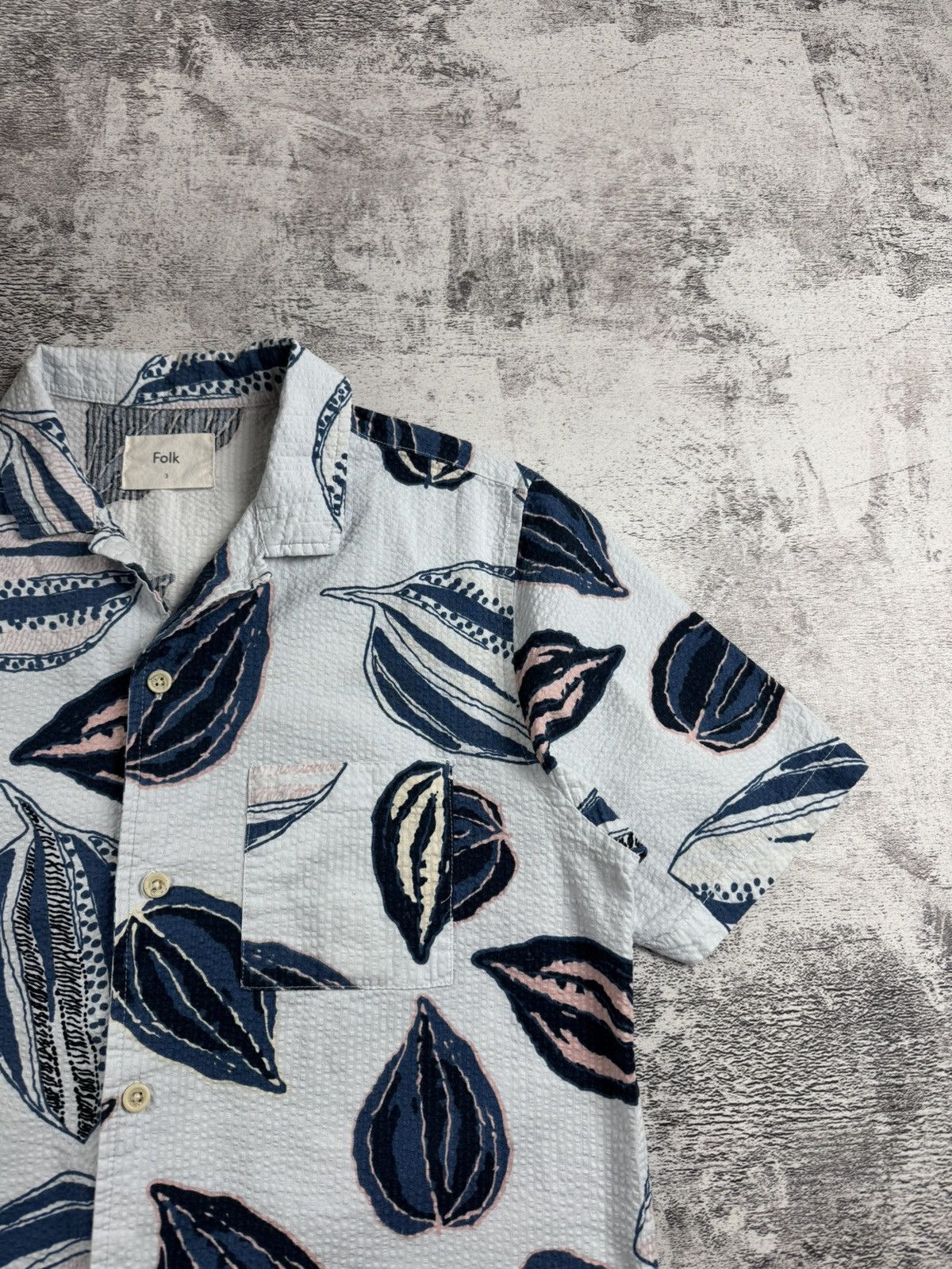 Folk FOLK Camp Collar Short Sleeve Size 3 Button up Shirt Jersey Size US L / EU 52-54 / 3 - 7 Thumbnail