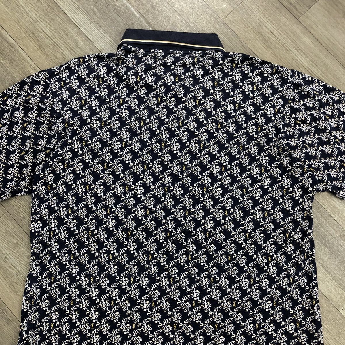 Yves Saint Laurent 1990s Yves Saint Laurent Pure Homme YSL Luxury Polo Shirt Size US M / EU 48-50 / 2 - 12 Thumbnail