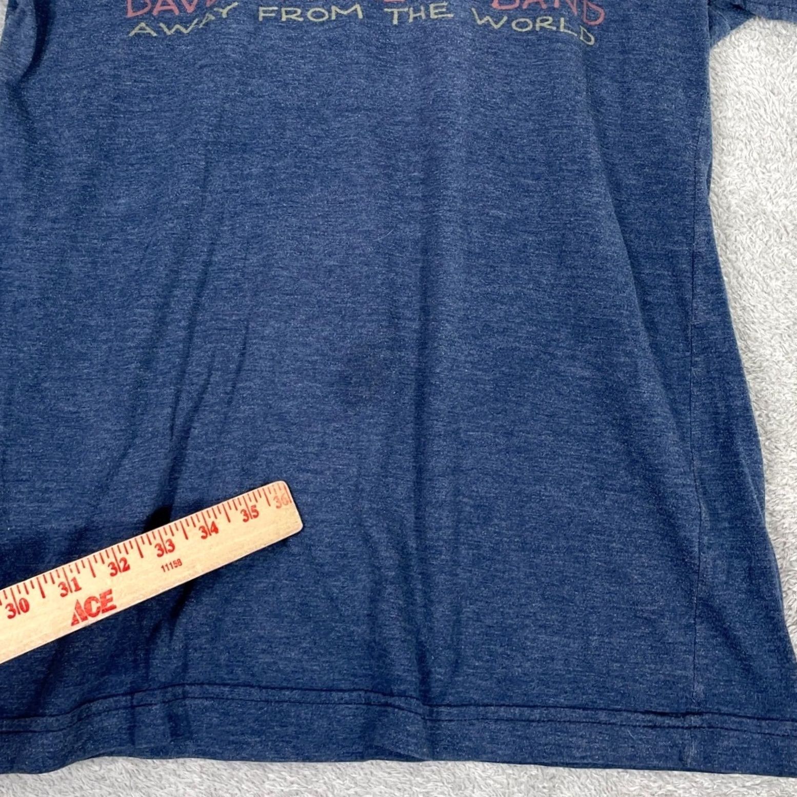 Vintage Dave Matthews Band Shirt Mens Medium Blue Away From the World Tour Band Tee USA Size US M / EU 48-50 / 2 - 3 Thumbnail