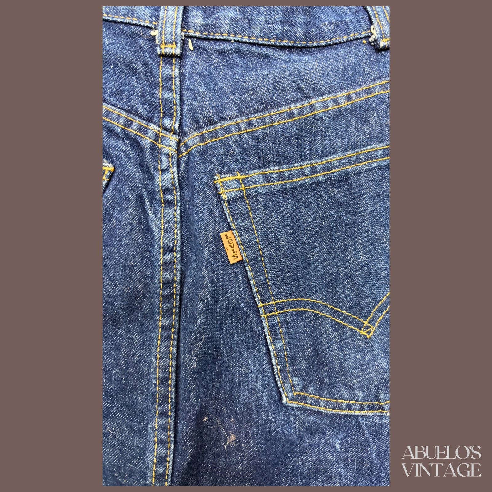 Levi's VTG Levi’s Orange Tab Denim Skirt | 90s A-Line Size 28" / US 6 / IT 42 - 3 Thumbnail