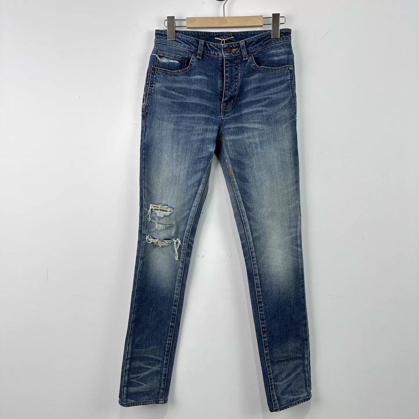 Saint Laurent Paris Saint Laurent Cut Jeans 27 (99 New) Size 27" / US 4 / IT 40 - 1 Thumbnail