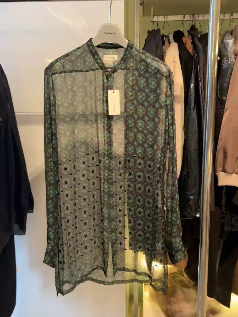 Dries Van Noten Dries Van Noten Dries van noten Silk printed seam stone "h Size US M / EU 48-50 / 2 - 2 Thumbnail