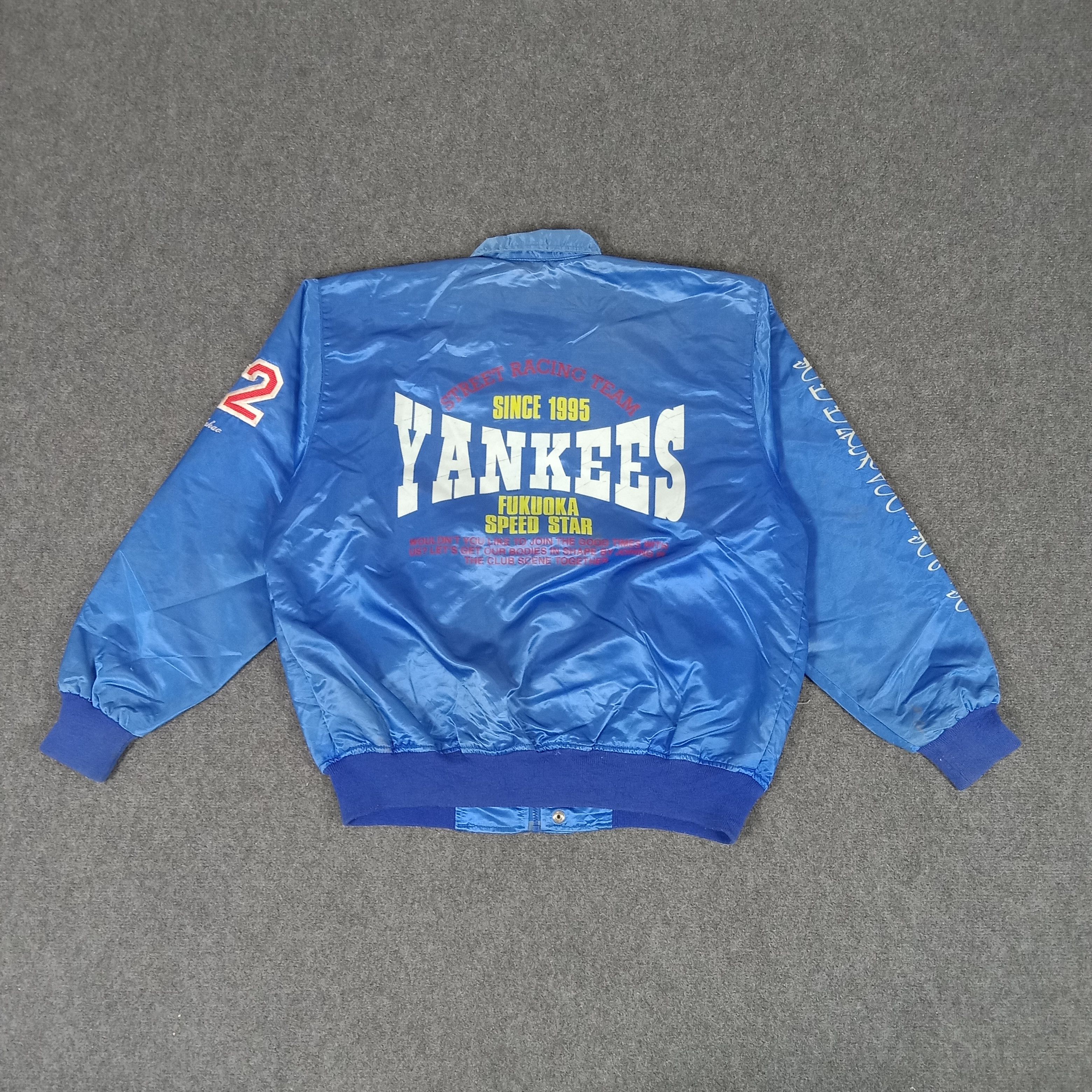 Vintage Yankees Fukuoka Speed Star 1995 Baseball Jacket Size US XL / EU 56 / 4 - 1 Thumbnail