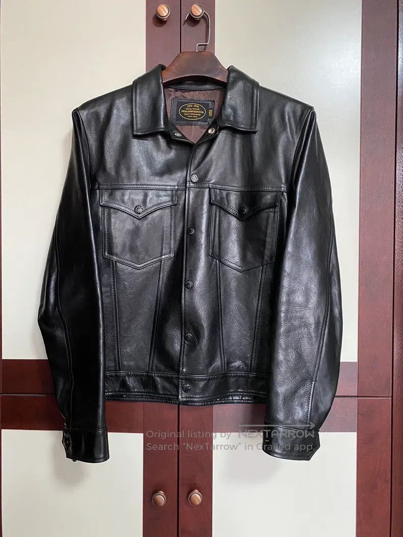 Neighborhood Neighborhood Horse leather jacket, size L Size US L / EU 52-54 / 3 - 1 Thumbnail