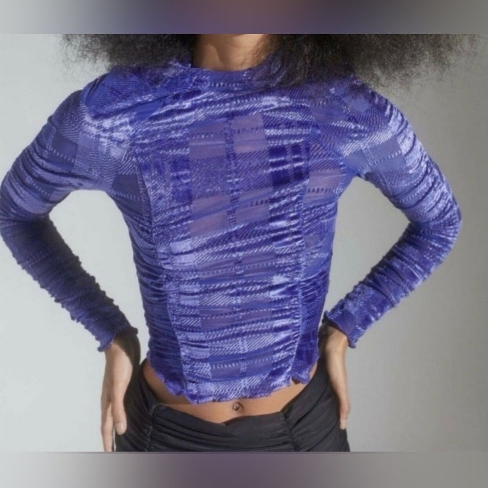 Urban Outfitters New Stylish purple Long Sleeve Women's Top size XS Size XS / US 0-2 / IT 36-38 - 1 Thumbnail