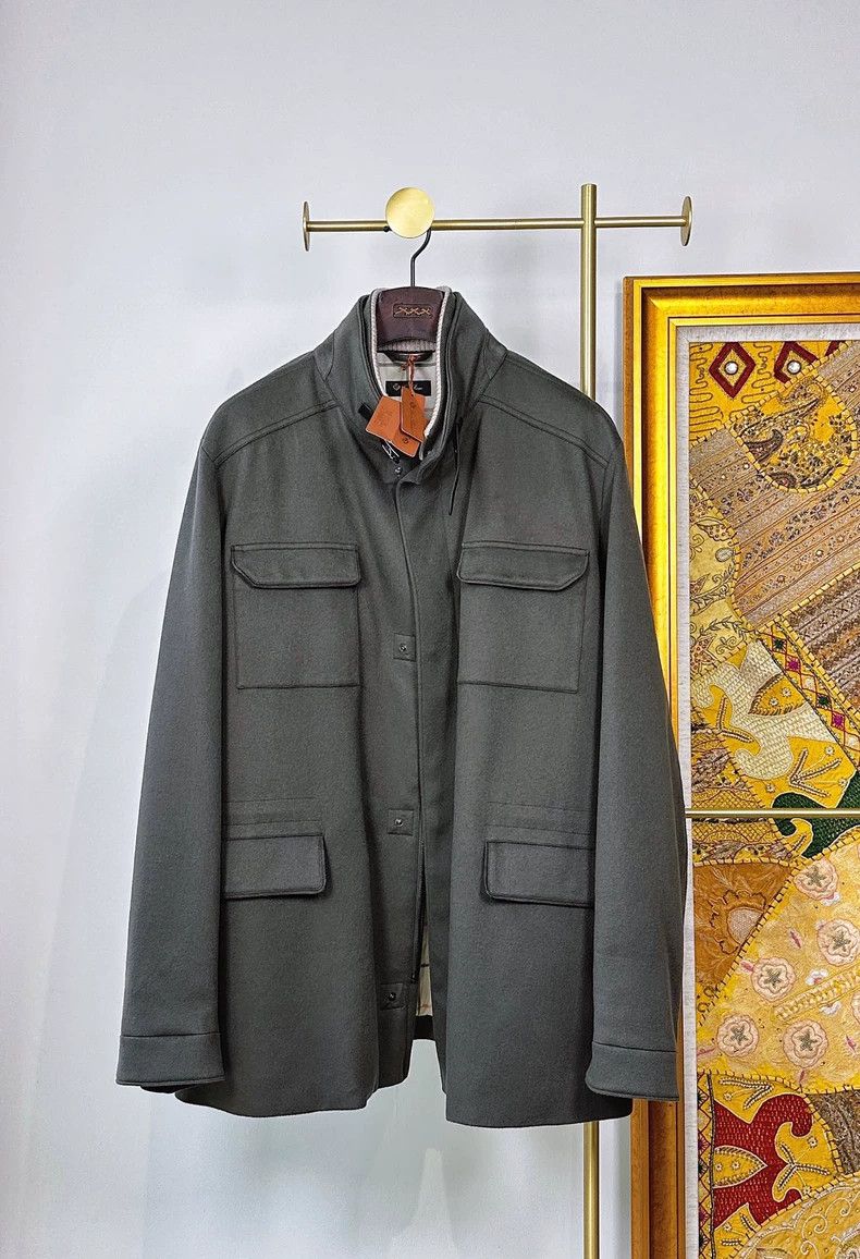Loro Piana LORO PIANA Men's Traveller Cashmere Traveler Jacket Size US XXL / EU 58 / 5 - 1 Thumbnail