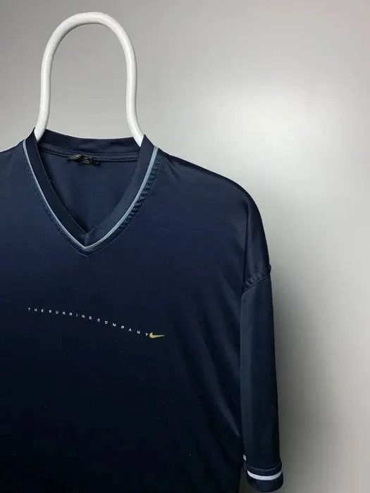 Nike Nike vintage T-shirt running made in USA size XXL navy logo Size US XXL / EU 58 / 5 - 2 Thumbnail