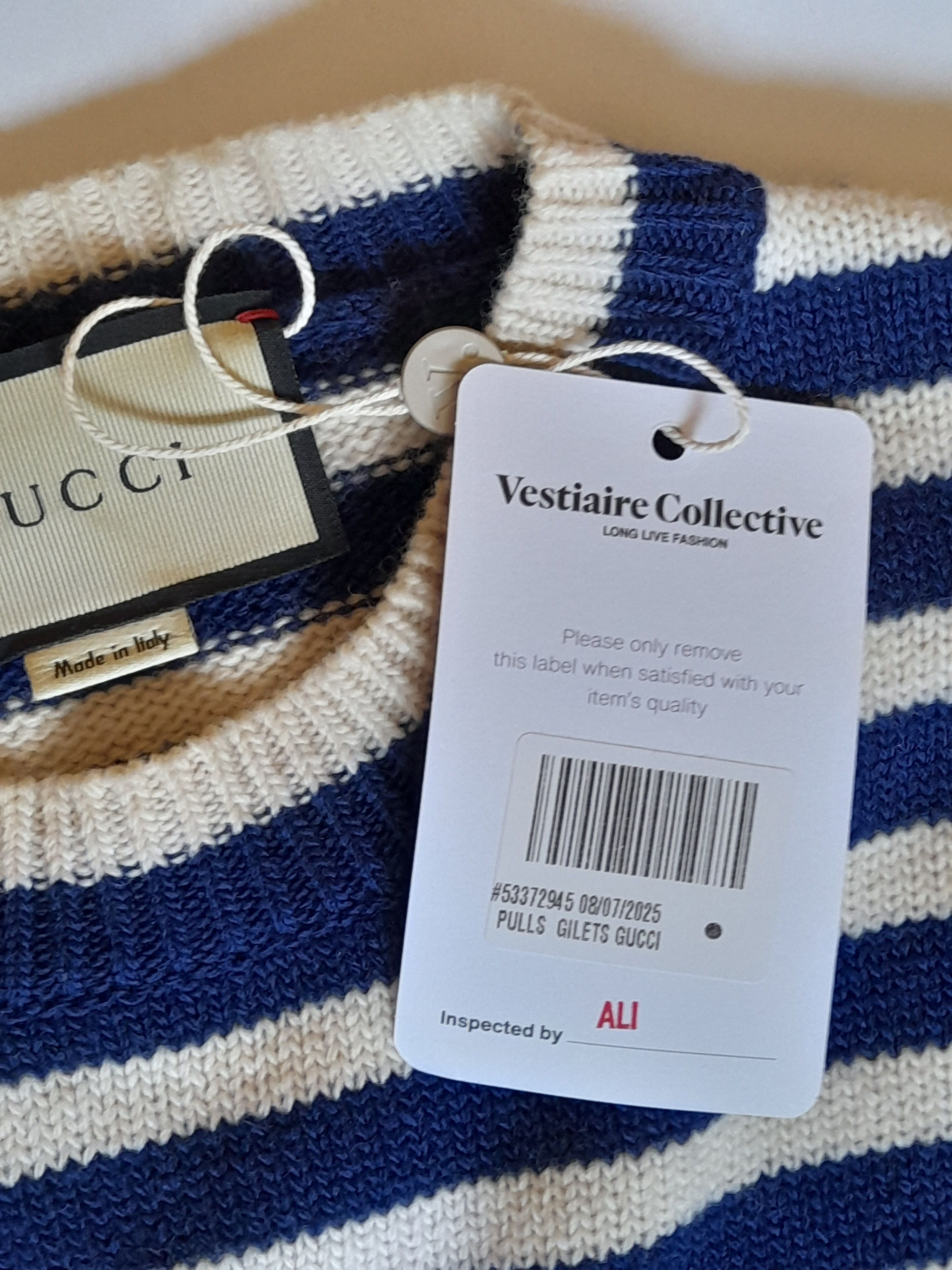 Gucci Gucci striped tiger head knit sweater Size M / US 6-8 / IT 42-44 - 4 Thumbnail