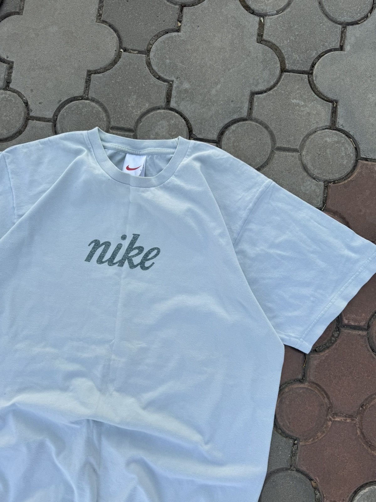 Nike × Vintage Vintage Nike Spell Out Tee Shirt Big Logo Y2K USA Size US L / EU 52-54 / 3 - 3 Thumbnail