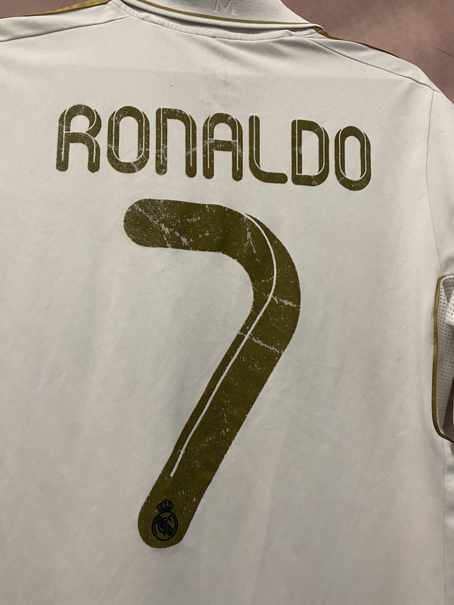 Adidas Real Madrid #7 Ronaldo Home Jersey Shirt Season 2011-12 Size US S / EU 44-46 / 1 - 3 Thumbnail