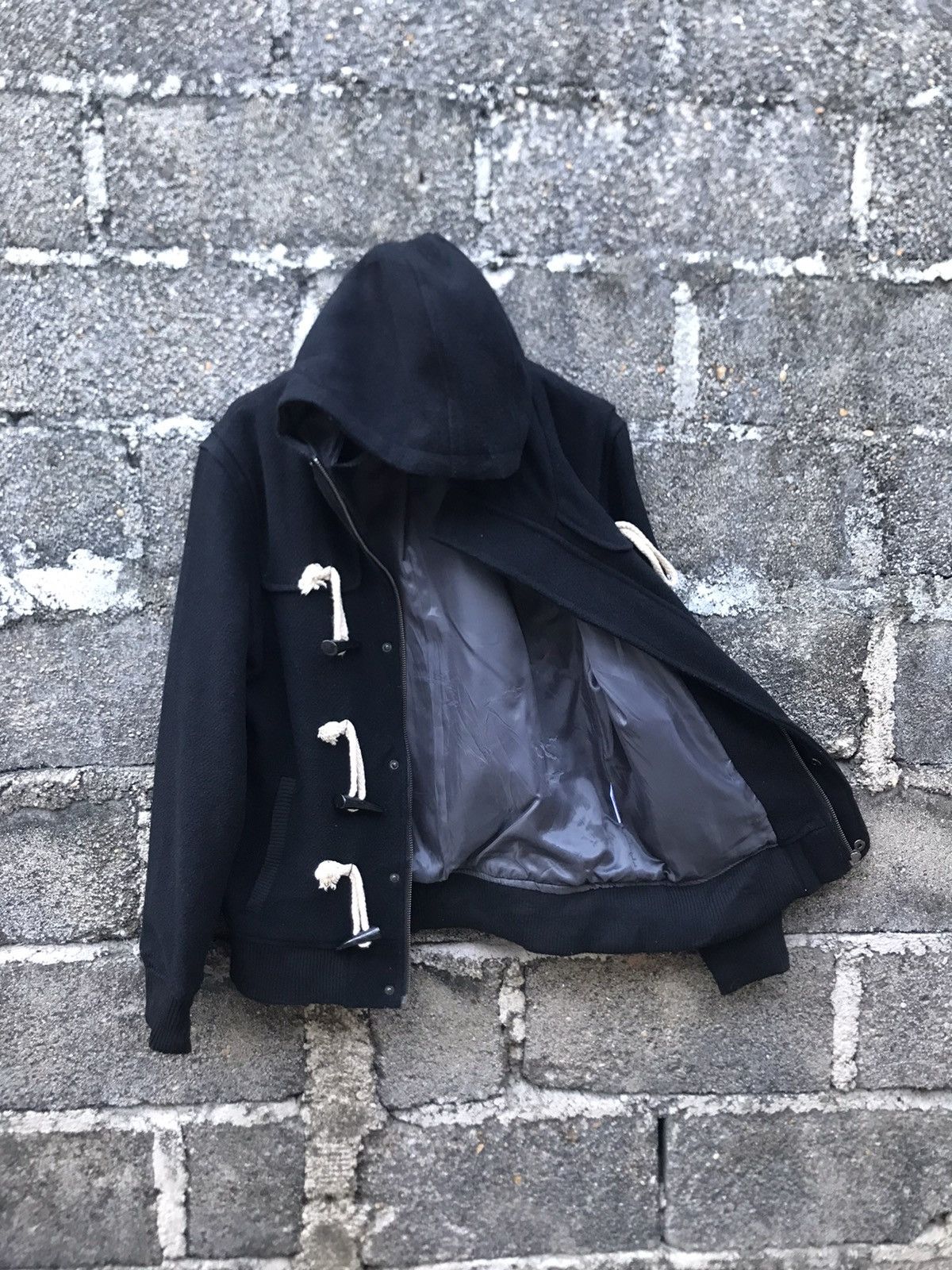 Japanese Brand 🔥V1BGYOR Hooded Wool Duffle Bomber Jacket Size US S / EU 44-46 / 1 - 8 Thumbnail