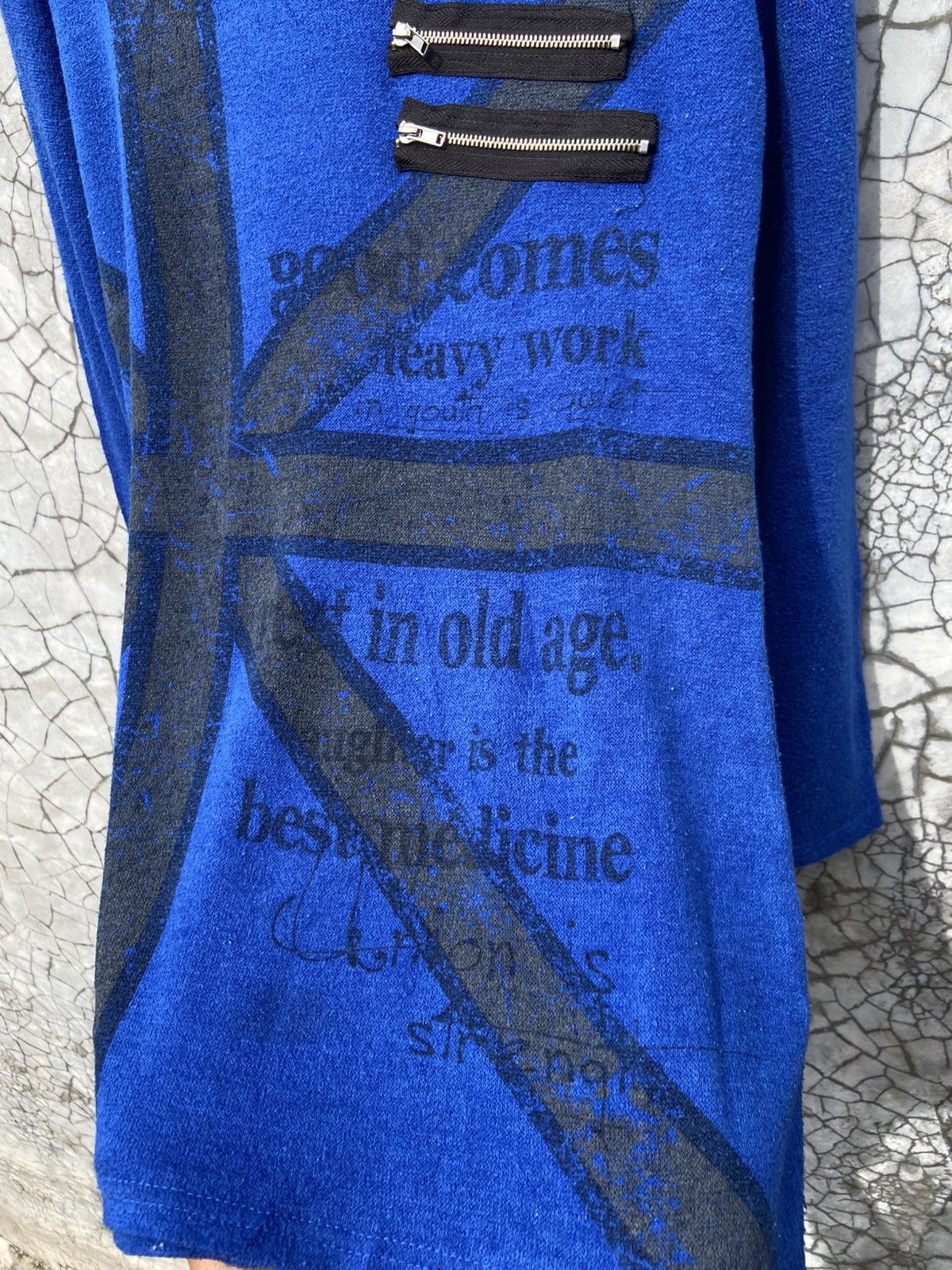 If Six Was Nine Y2K 00s Knick Knack British Punk Poem Grunge Rock Ls Size US M / EU 48-50 / 2 - 8 Thumbnail