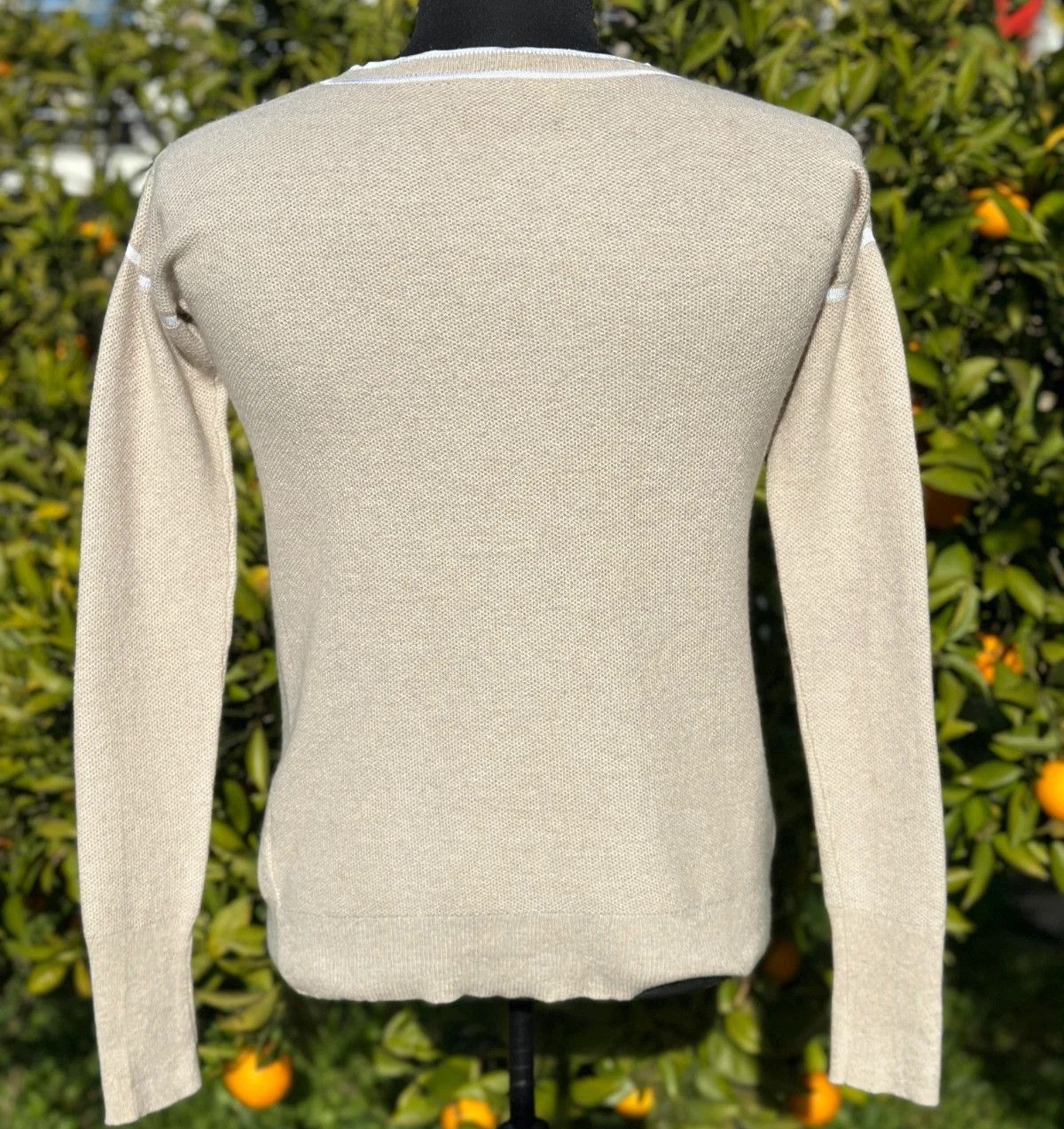 Brunello Cucinelli Brunello Cucinelli Beige Wool Cashmere Knit Sweater Size M Size M / US 6-8 / IT 42-44 - 4 Thumbnail