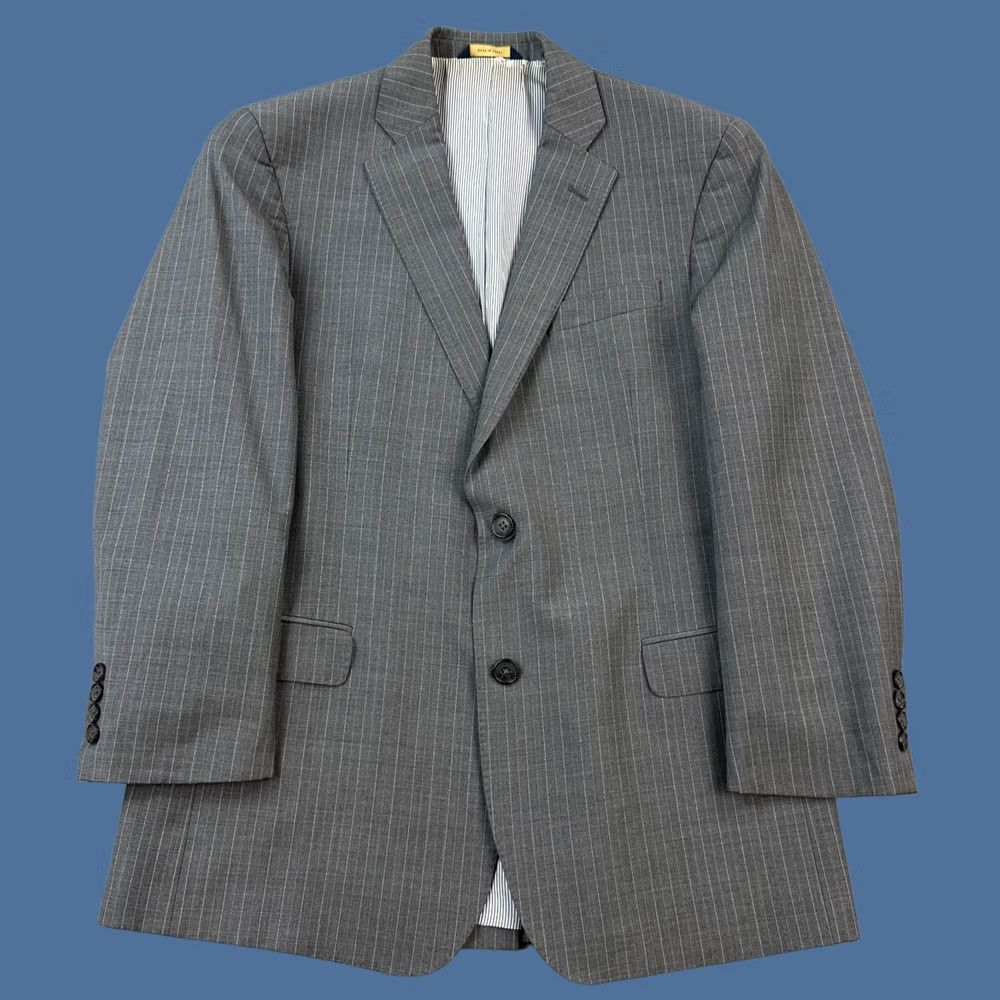Brooks Brothers Brooks Brothers Explorer Blazer Mens 40S Gray Pinstripe Wool Fitzgerald Fit Blazer Size 40R - 1 Thumbnail