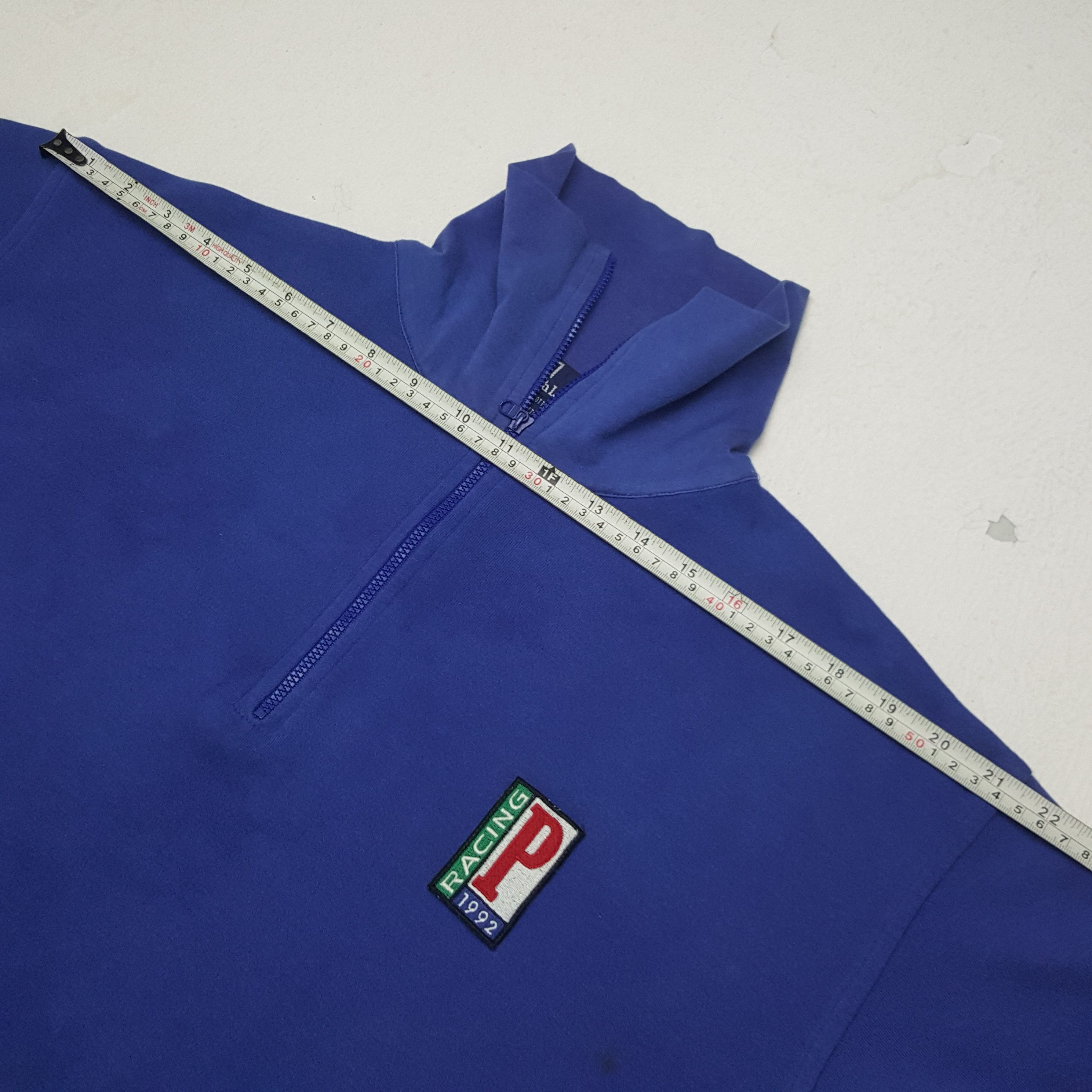 Polo Ralph Lauren × Vintage Vintage Polo Racing 1992 Half Zipper Sweatshirt Size US L / EU 52-54 / 3 - 6 Thumbnail