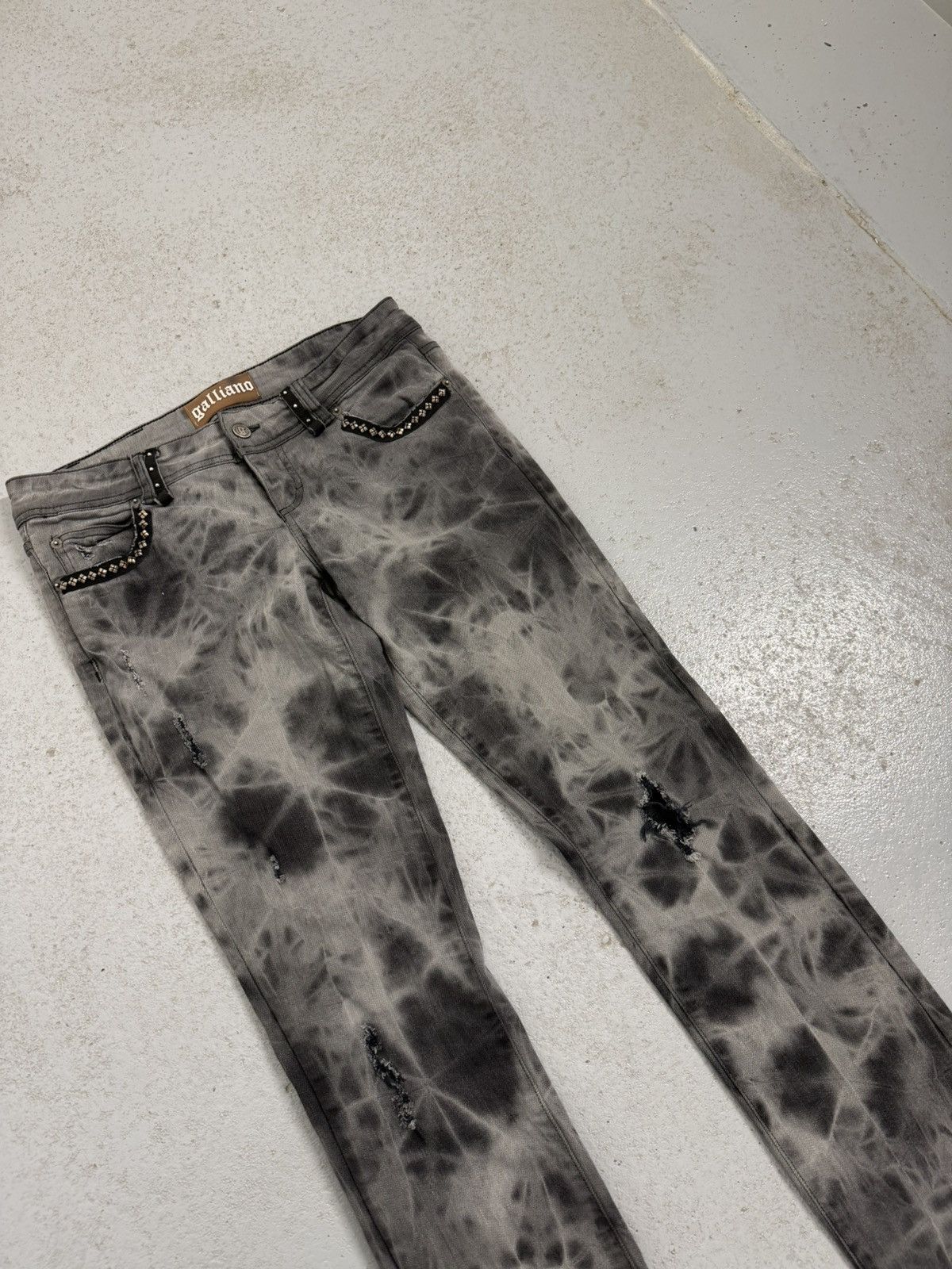 John Galliano Vintage John Galliano Studded Washed Skinny Jeans Unisex Size US 30 / EU 46 - 3 Thumbnail