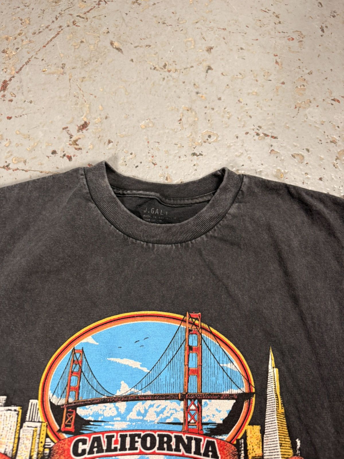Other Sun Faded Cropped San Fransisco Tee Size US M / EU 48-50 / 2 - 3 Thumbnail