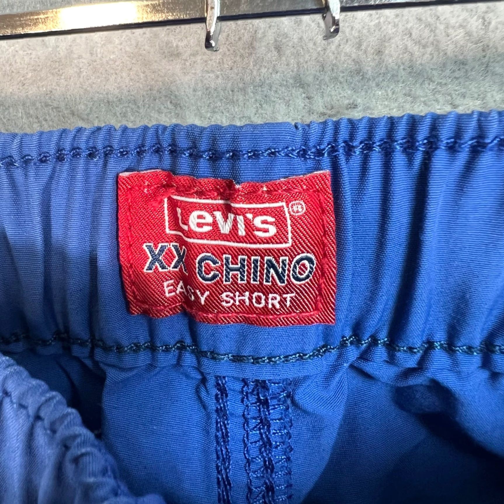 Levi's Levis XX Chino Easy Short Mens XS Blue Cotton Blend Chino Casual Shorts Size US 27 - 3 Thumbnail