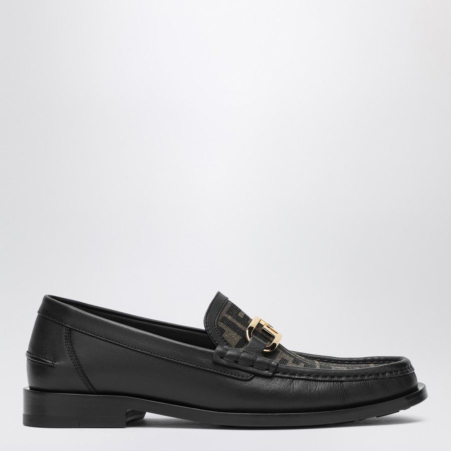 Fendi o1d2blof0226 Loafers Shoes in Black/Brown Size US 7 / EU 40 - 2 Thumbnail