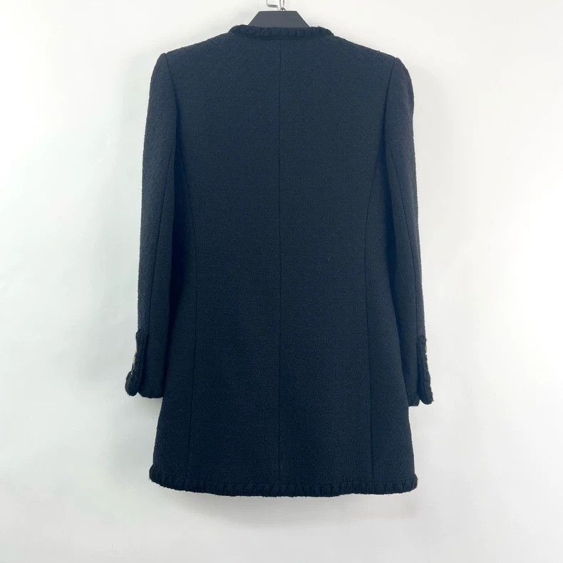 Saint Laurent Paris Saint Laurent ParisBlack tweed bouquet jacket 2504-Nextarr Size S / US 4 / IT 40 - 3 Thumbnail