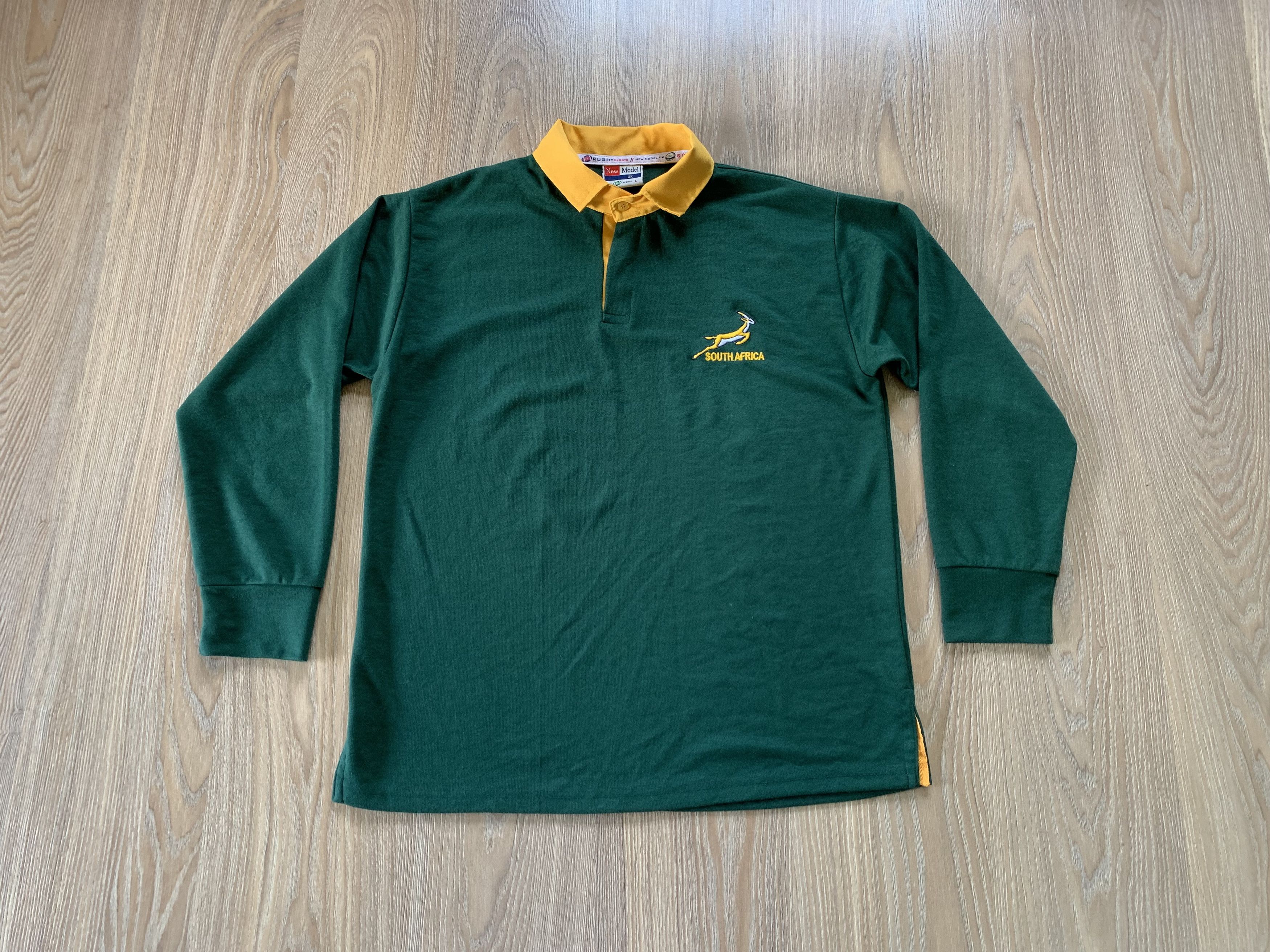 Vintage New Model South Africa Cotton Longsleeve Polo T Shirt Size US L / EU 52-54 / 3 - 1 Thumbnail