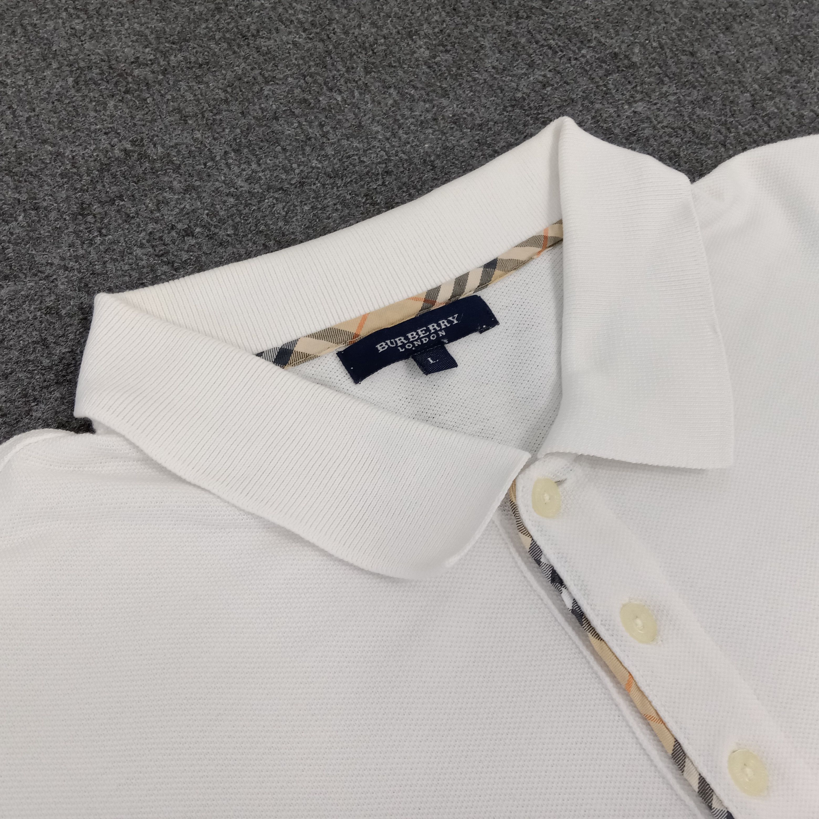 Burberry × Vintage Burberry London Nova Check Polos Size US XL / EU 56 / 4 - 4 Thumbnail