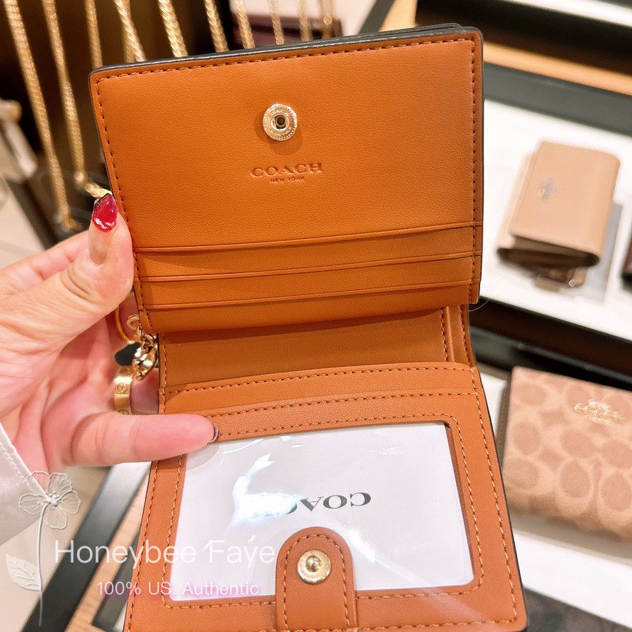 Coach Snap Wallet In Signature Canvas With Floral Print CZ601 Size ONE SIZE - 2 Thumbnail