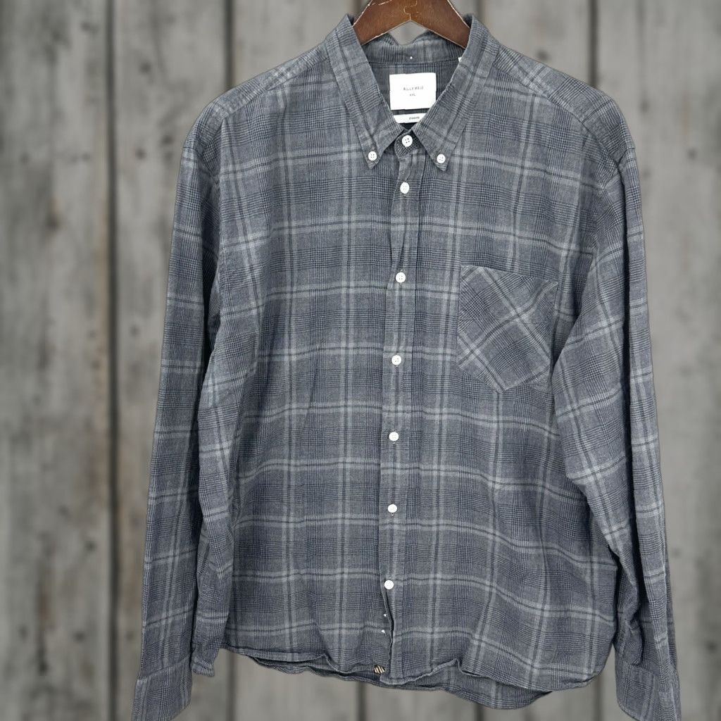 Billy Reid Billy Reid Shirt Mens XXL Gray Black Plaid Standard Cut Button-Up Gorpcore Norm Dad Size US XXL / EU 58 / 5 - 1 Thumbnail