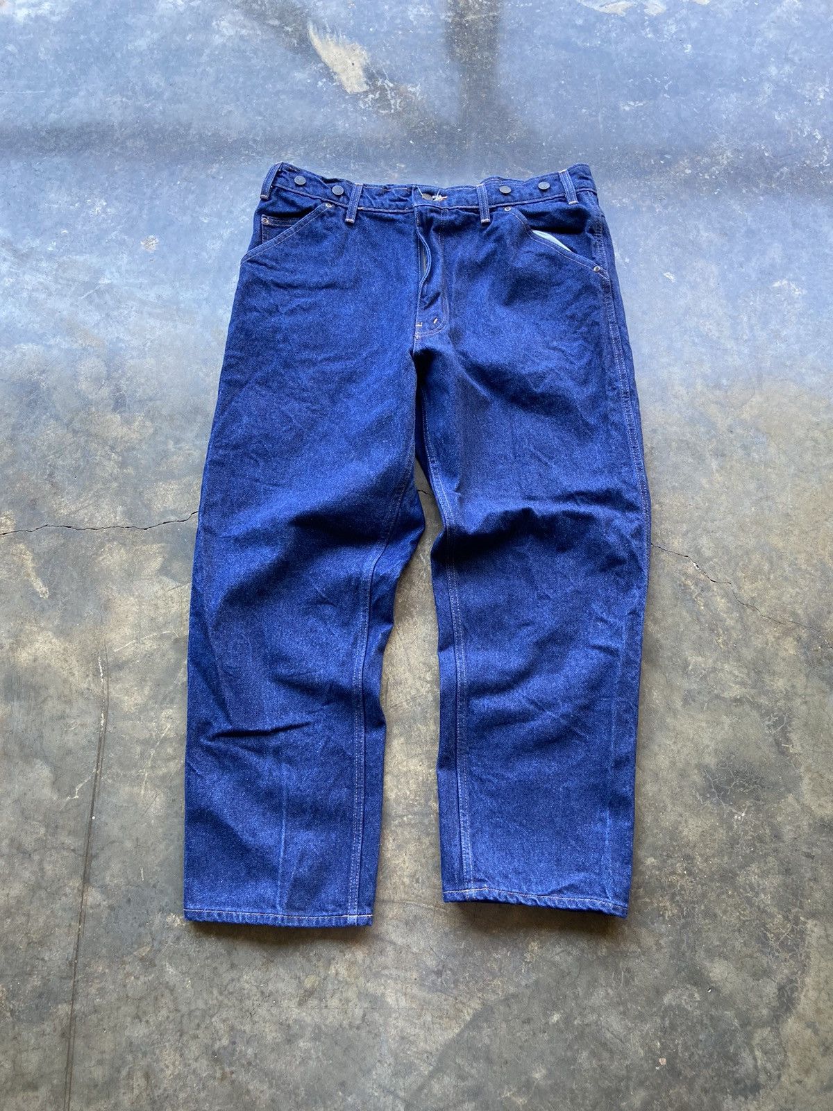 Vintage Crazy Vintage 80’s Wild Ass Baggy Blue Jeans Carhartt Style Size US 40 / EU 56 - 3 Thumbnail