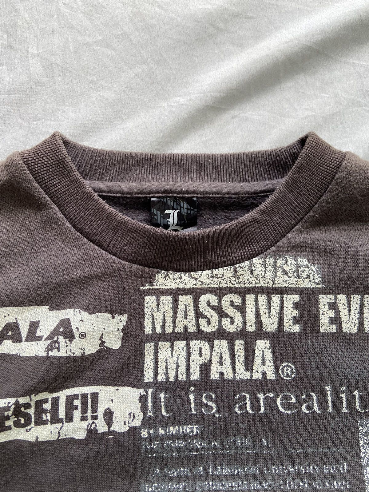 Isamu Katayama Backlash MASSIVE EVIDENCE IMPALA IT IS AREALITY SWEATSHIRT Size US L / EU 52-54 / 3 - 7 Thumbnail