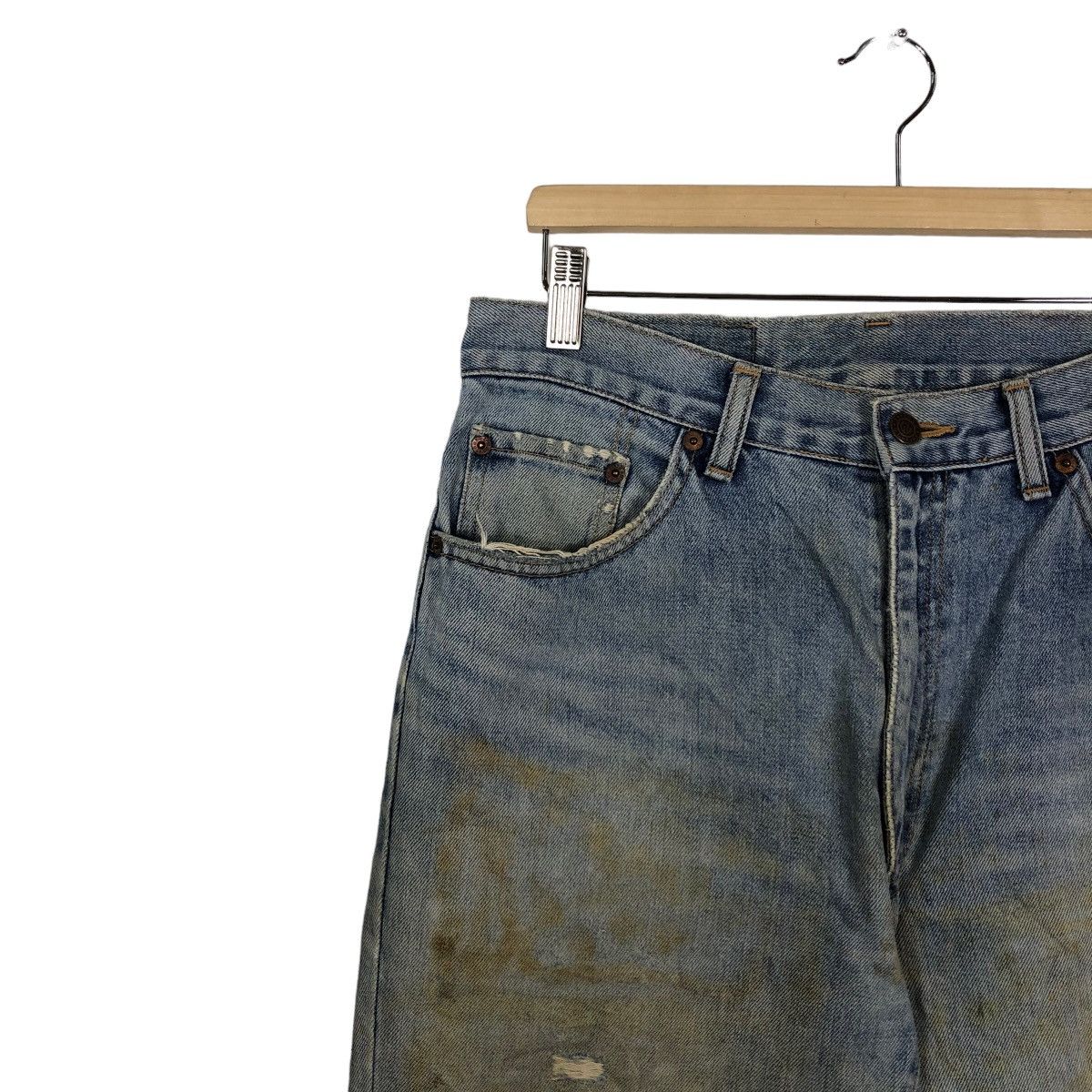Japanese Brand 🔥90’s Vintage Distressed Denim GL Heart Japan Sugar Cane Size US 32 / EU 48 - 7 Thumbnail