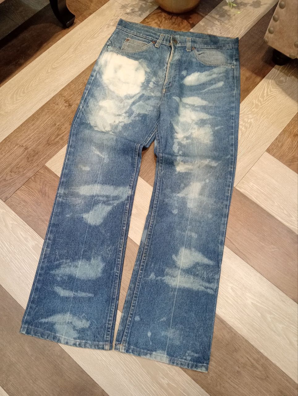 Levi's Vintage Clothing RARE LEVI'S VINTAGE 505 ORANGE TAB BLEACH JEANS Size US 33 - 2 Thumbnail