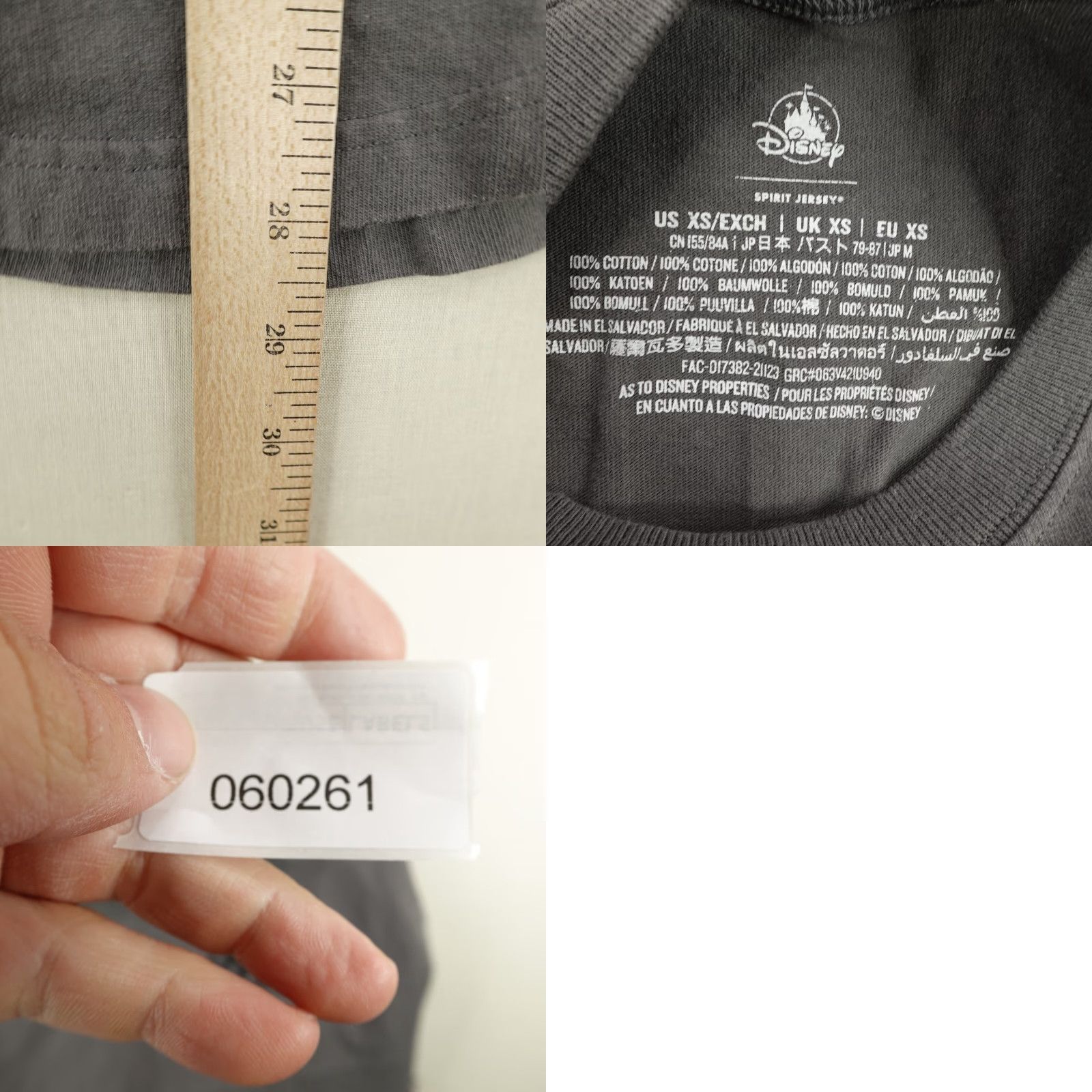 Disney Disney Mickey Mouse Shirt Mens XS Gray Long Sleeve Spirit Jersey Disneyland Resort Size US XS / EU 42 / 0 - 8 Thumbnail