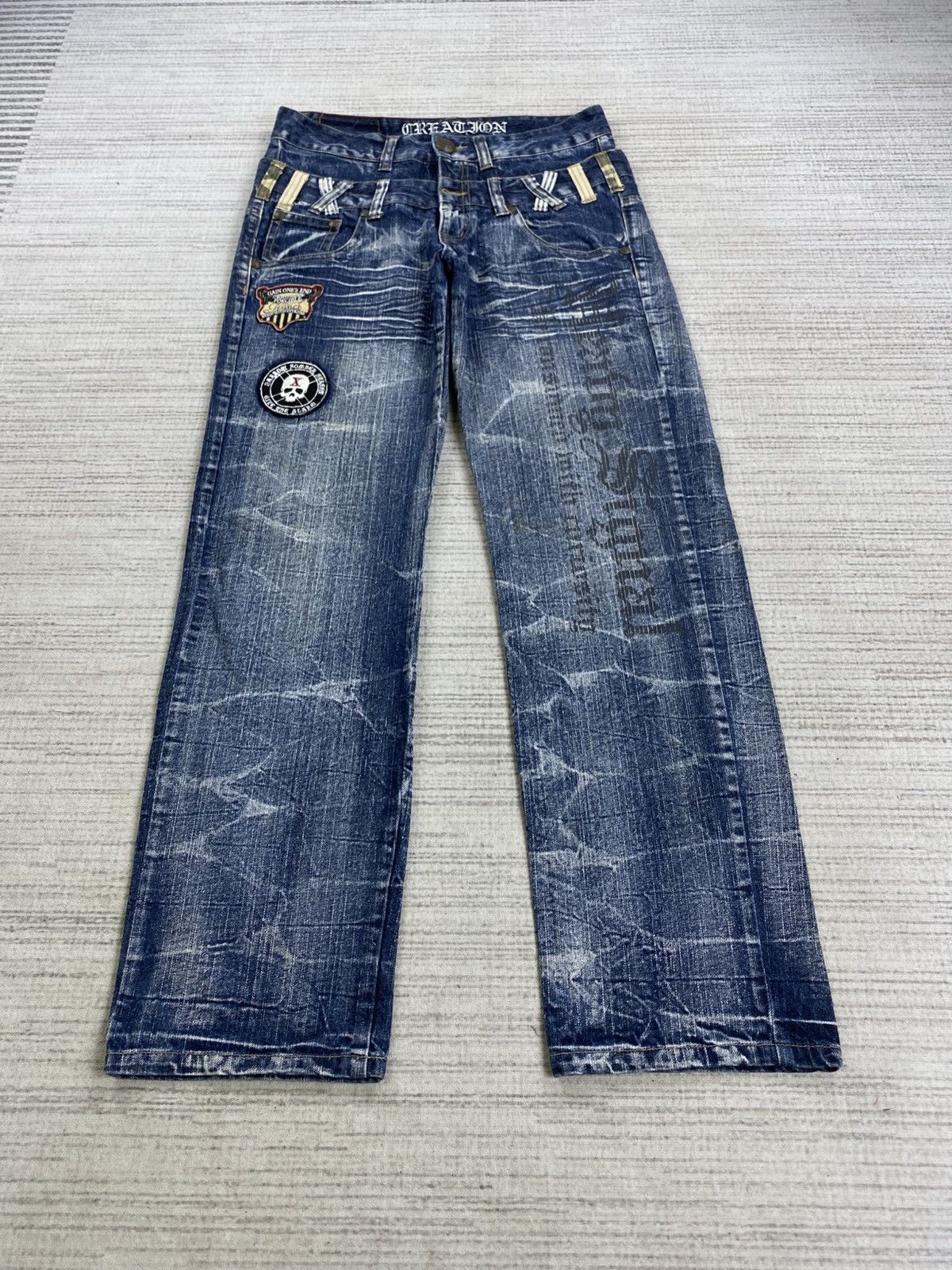 Hysteric Glamour Vintage Hysteric Style Creation Double Waist Denim Pants Size US 32 / EU 48 - 1 Thumbnail