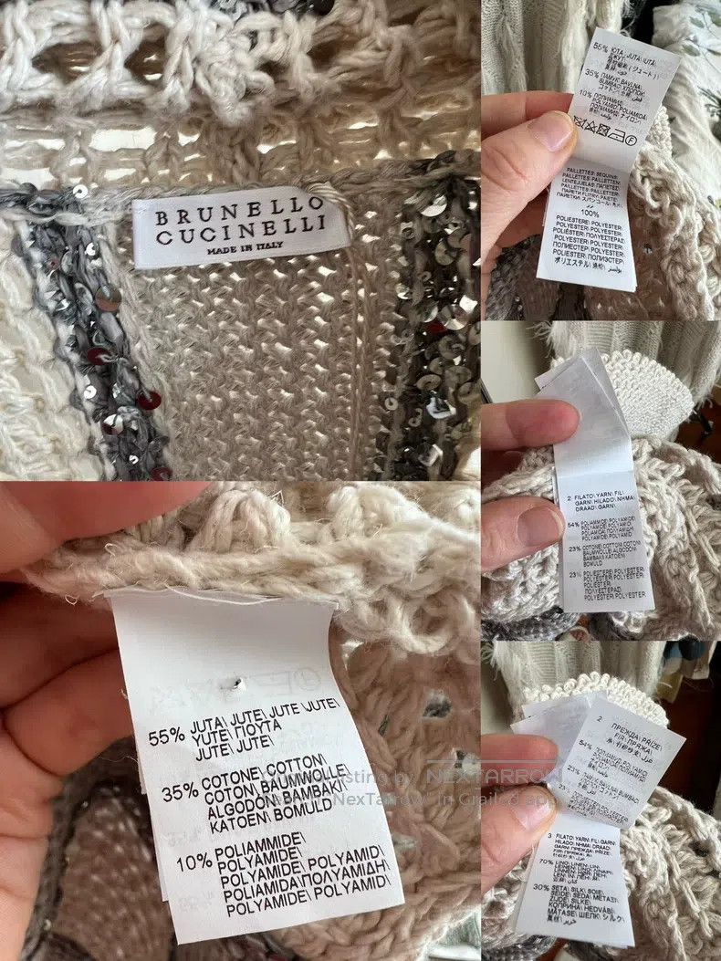 Brunello Cucinelli Brunello Cucinelli Glitter Colorblock Knit Vest Size M / US 6-8 / IT 42-44 - 5 Thumbnail