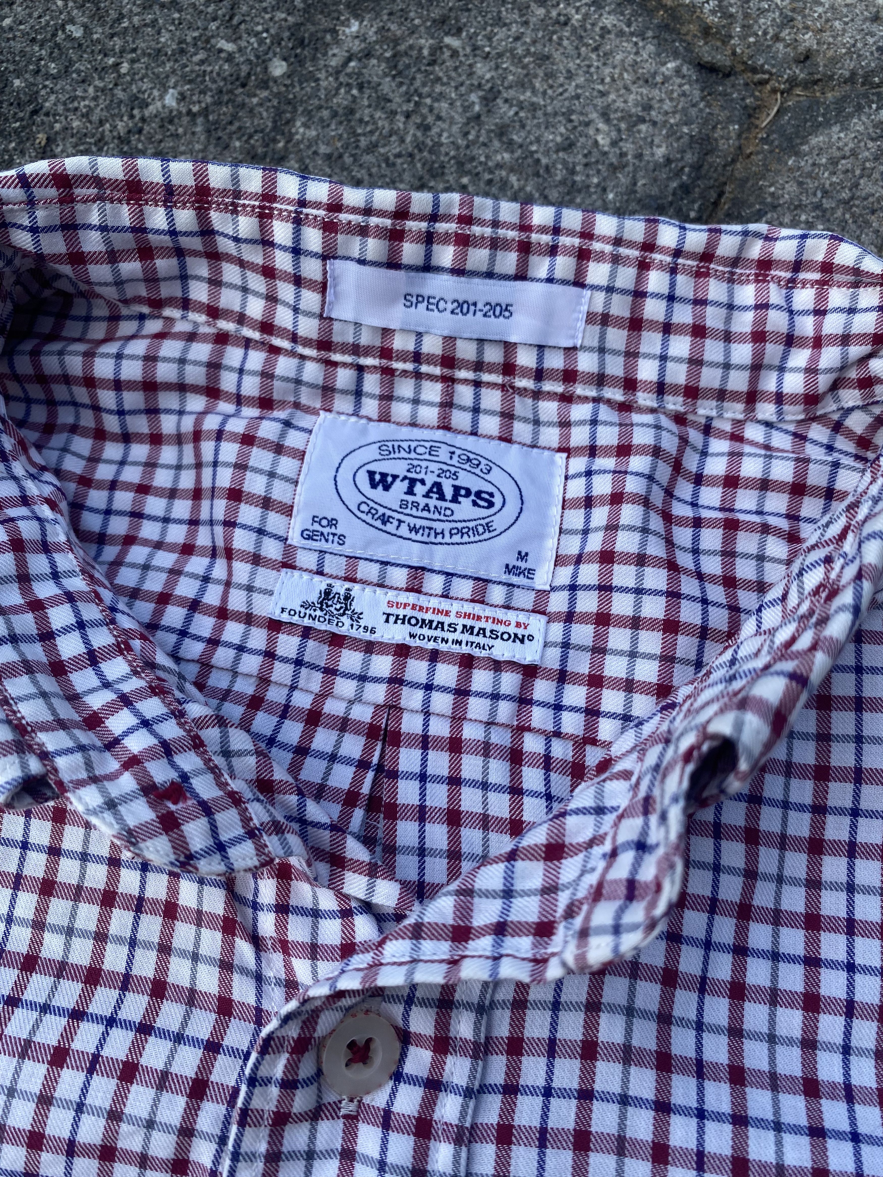Wtaps WTAPS x Thomas Mason Plaid Button Down Long Shirt Size US M / EU 48-50 / 2 - 4 Thumbnail