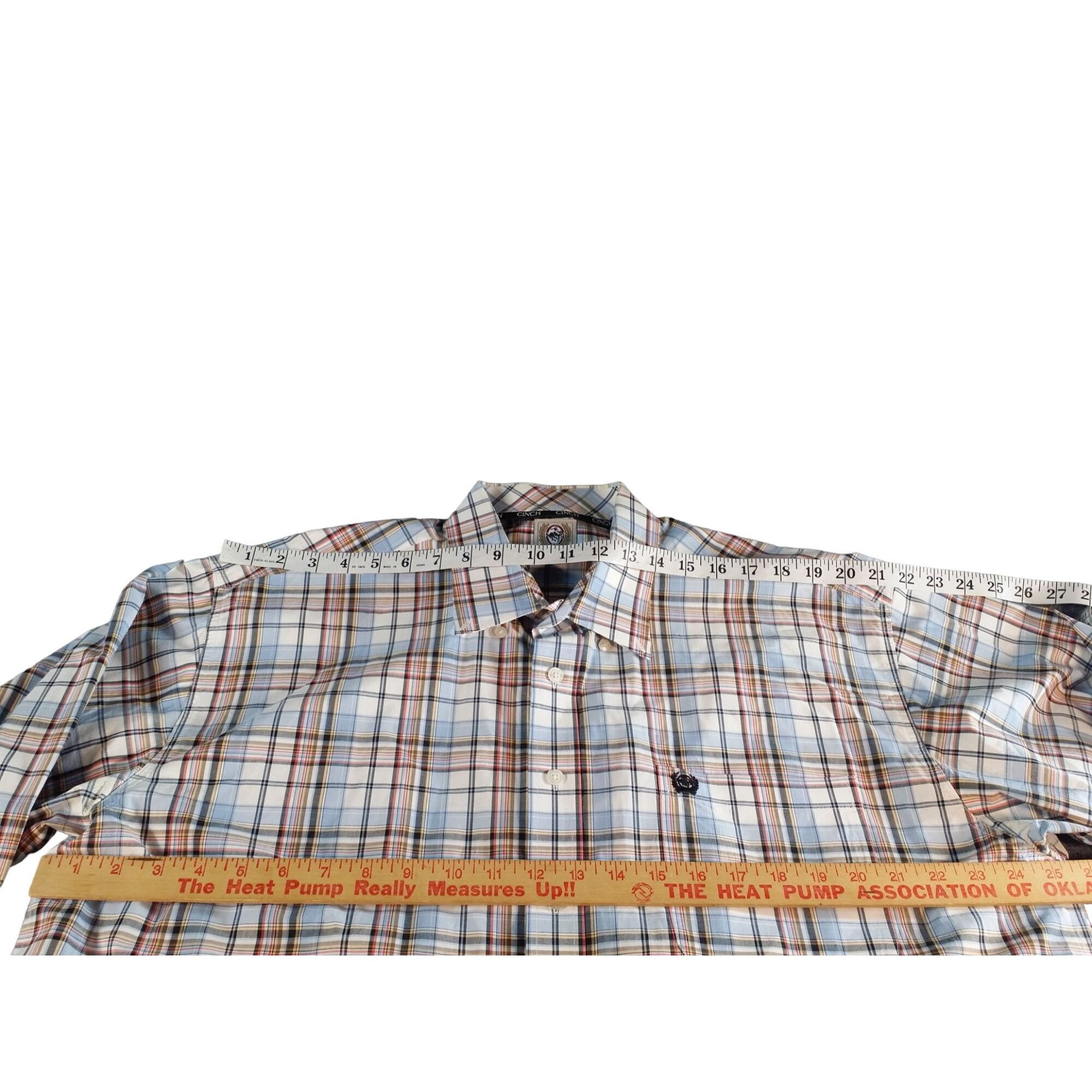 CINCH Cinch Button Up Shirt Men Sz XL Plaid Multicolor Long Sleeve Size US XL / EU 56 / 4 - 5 Thumbnail