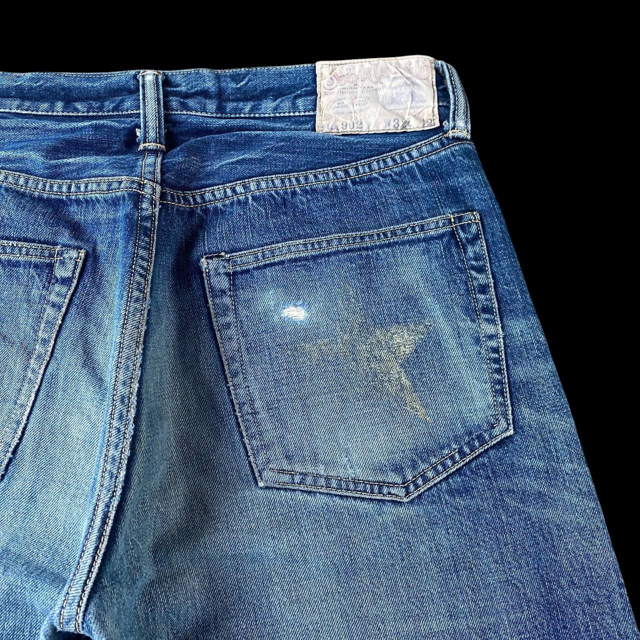 Sugar Cane Vintage Sugar Cane Lot 902 Selvedge Grunge Frayed StarPrint Size US 31 - 18 Thumbnail